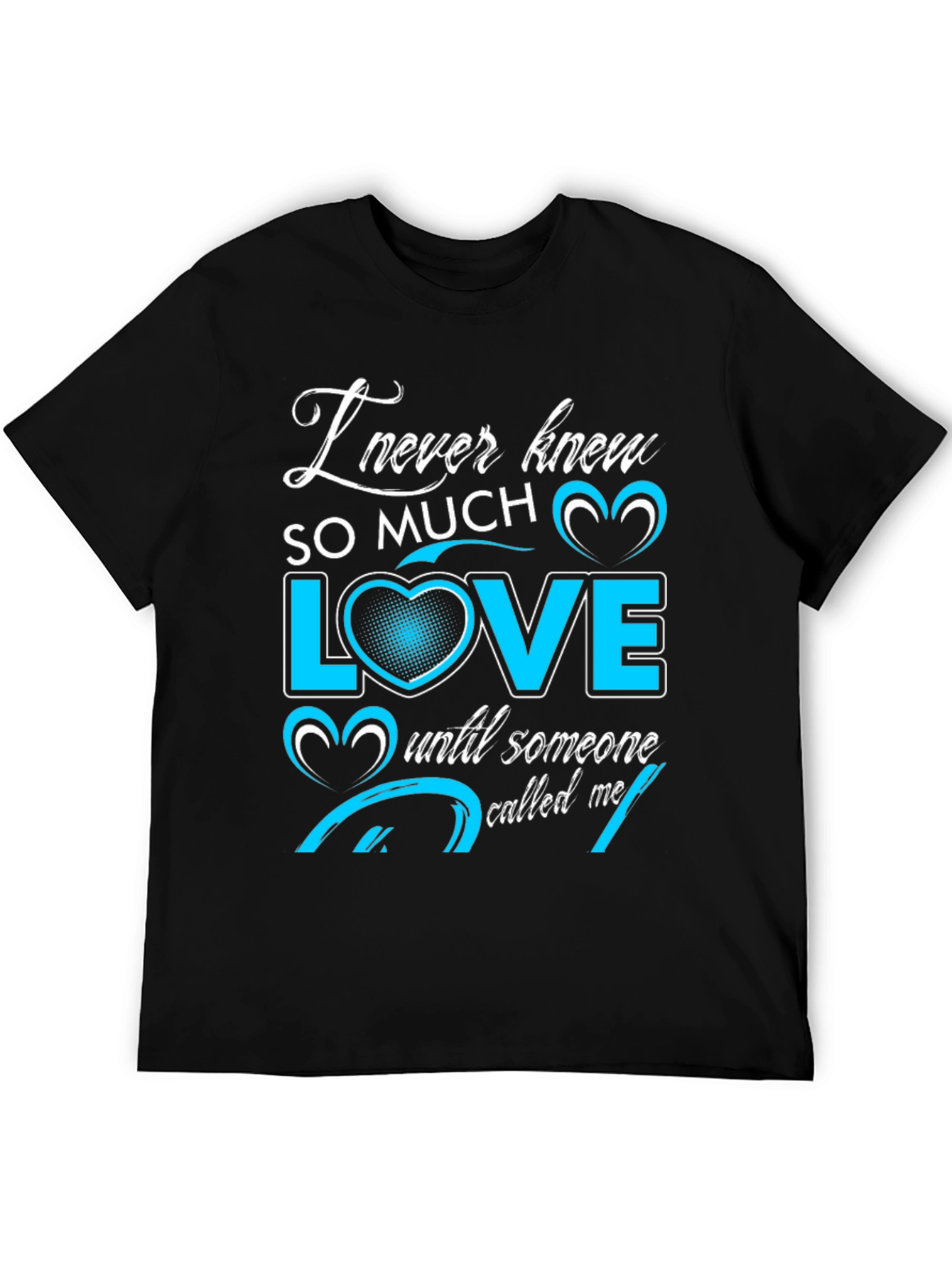 I Never Knew Love Black Graphic Tee