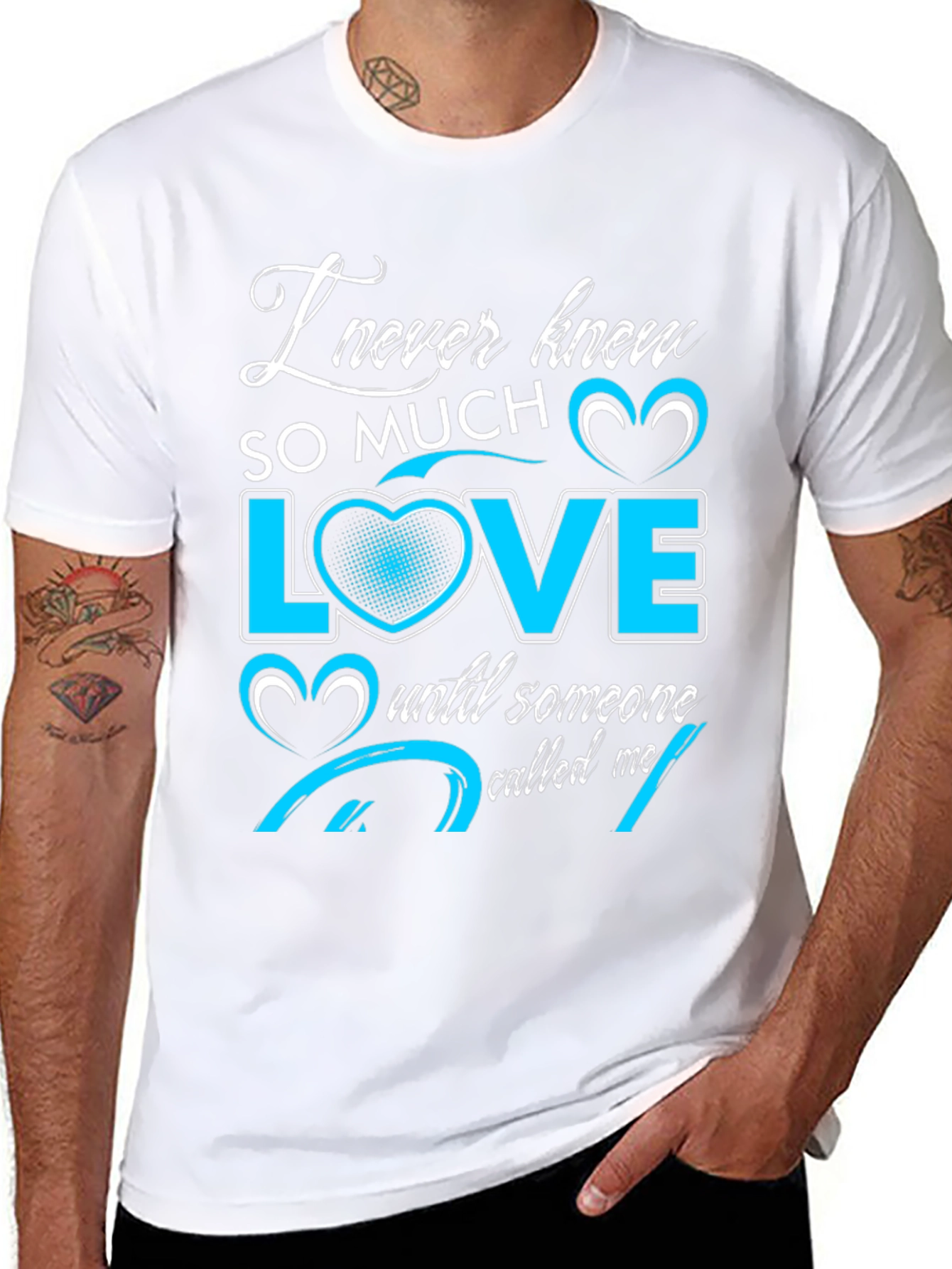 I Never Knew Love Black Graphic Tee