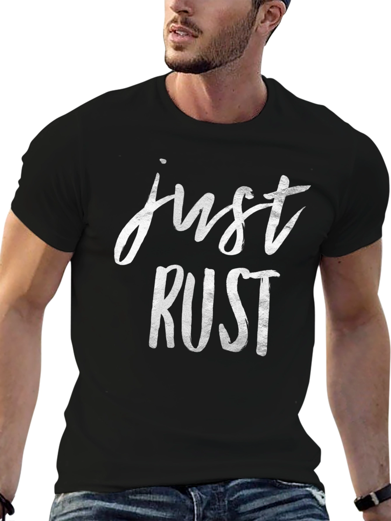 Just Rust Black T-Shirt