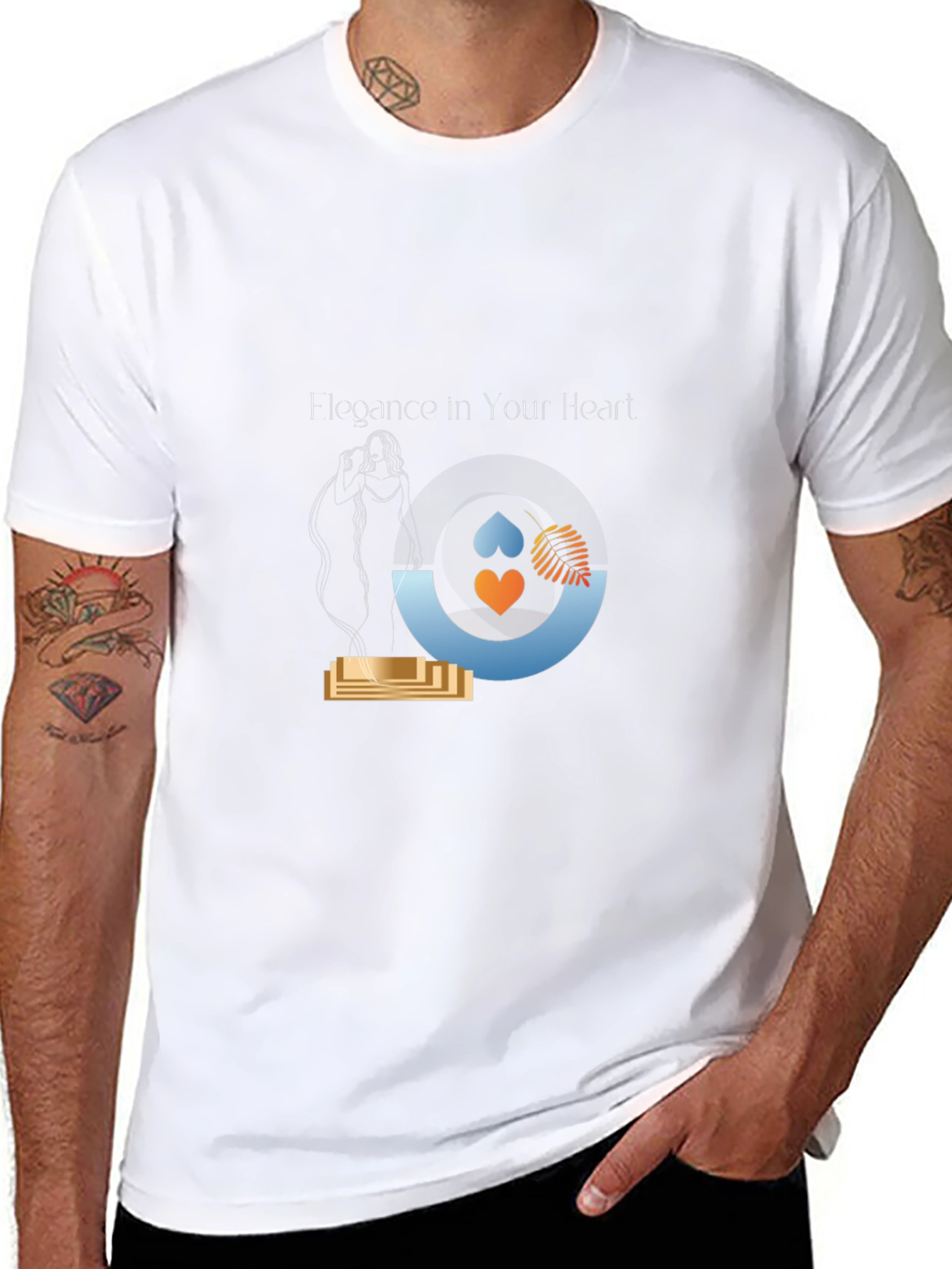 Elegance in Your Heart Graphic Tee