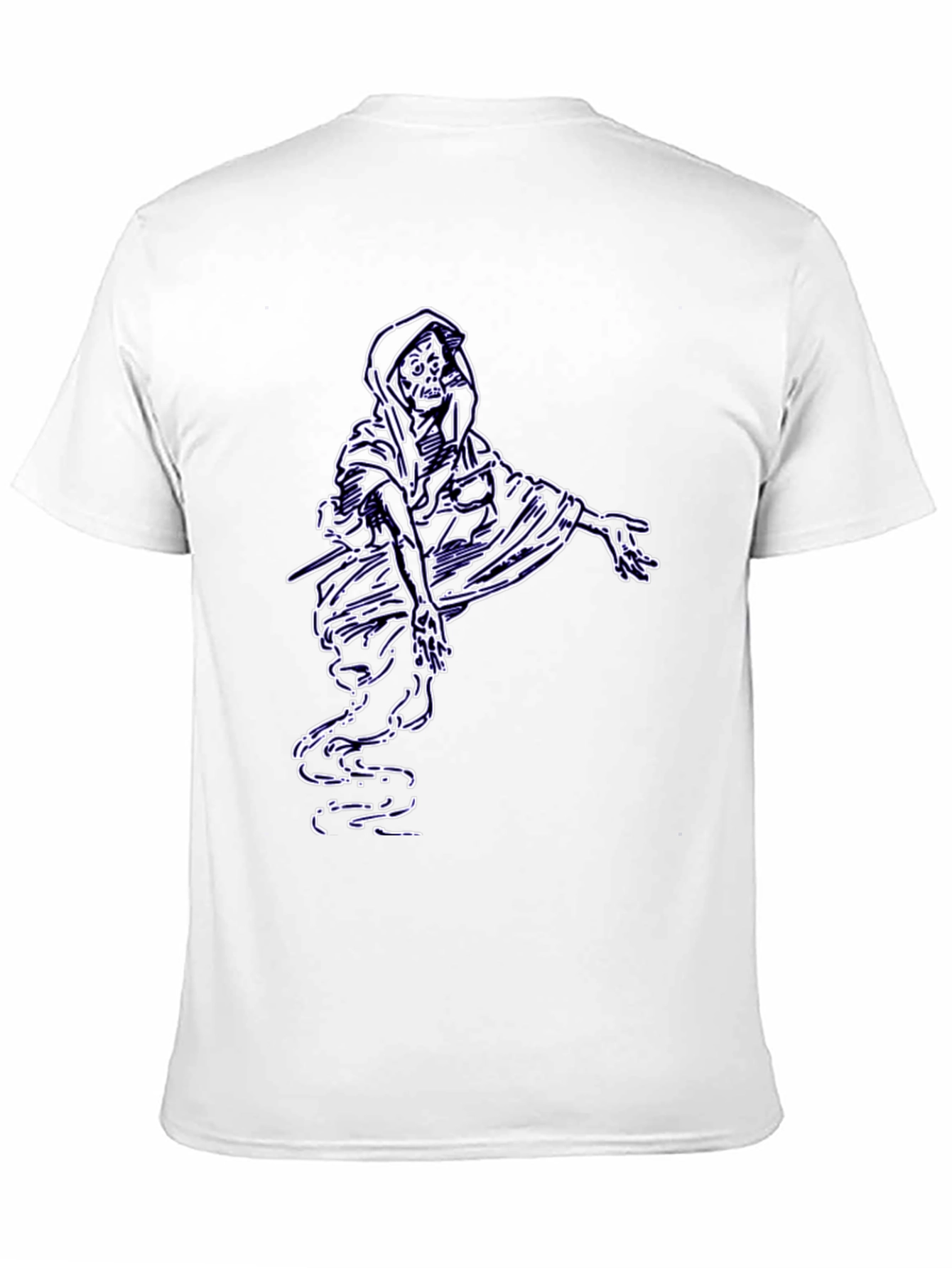 Grim Reaper Graphic Tee - Black Cotton T-Shirt