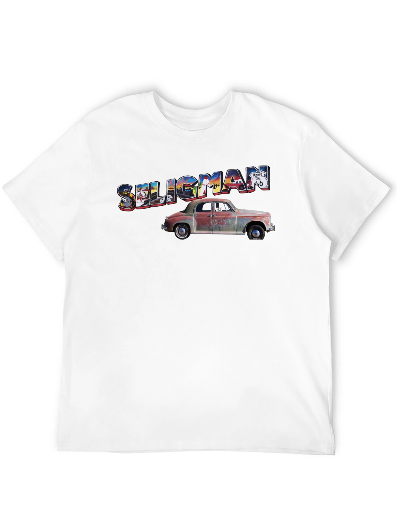 Seligman Route 66 Car Graphic T-Shirt