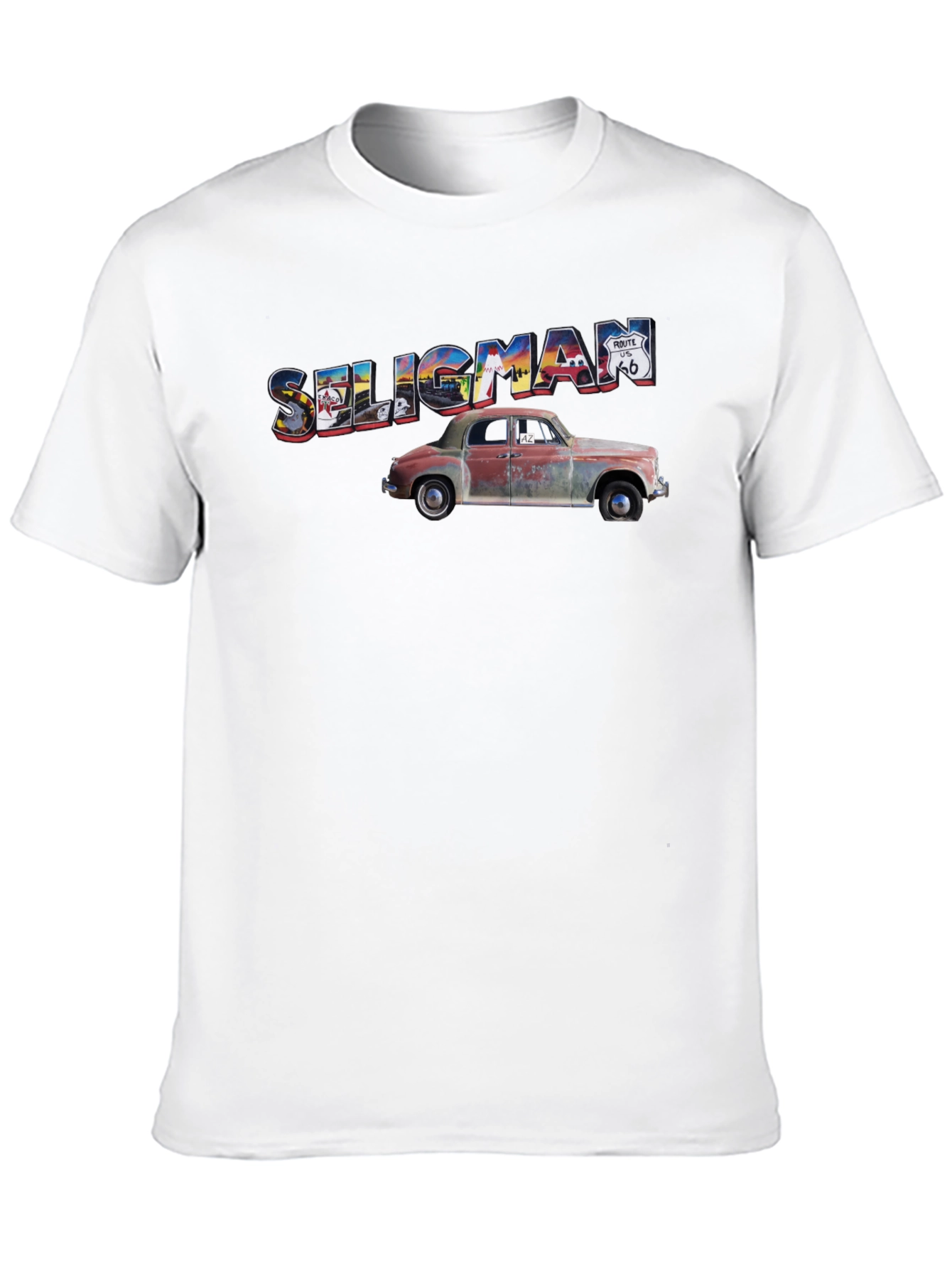 Seligman Route 66 Car Graphic T-Shirt
