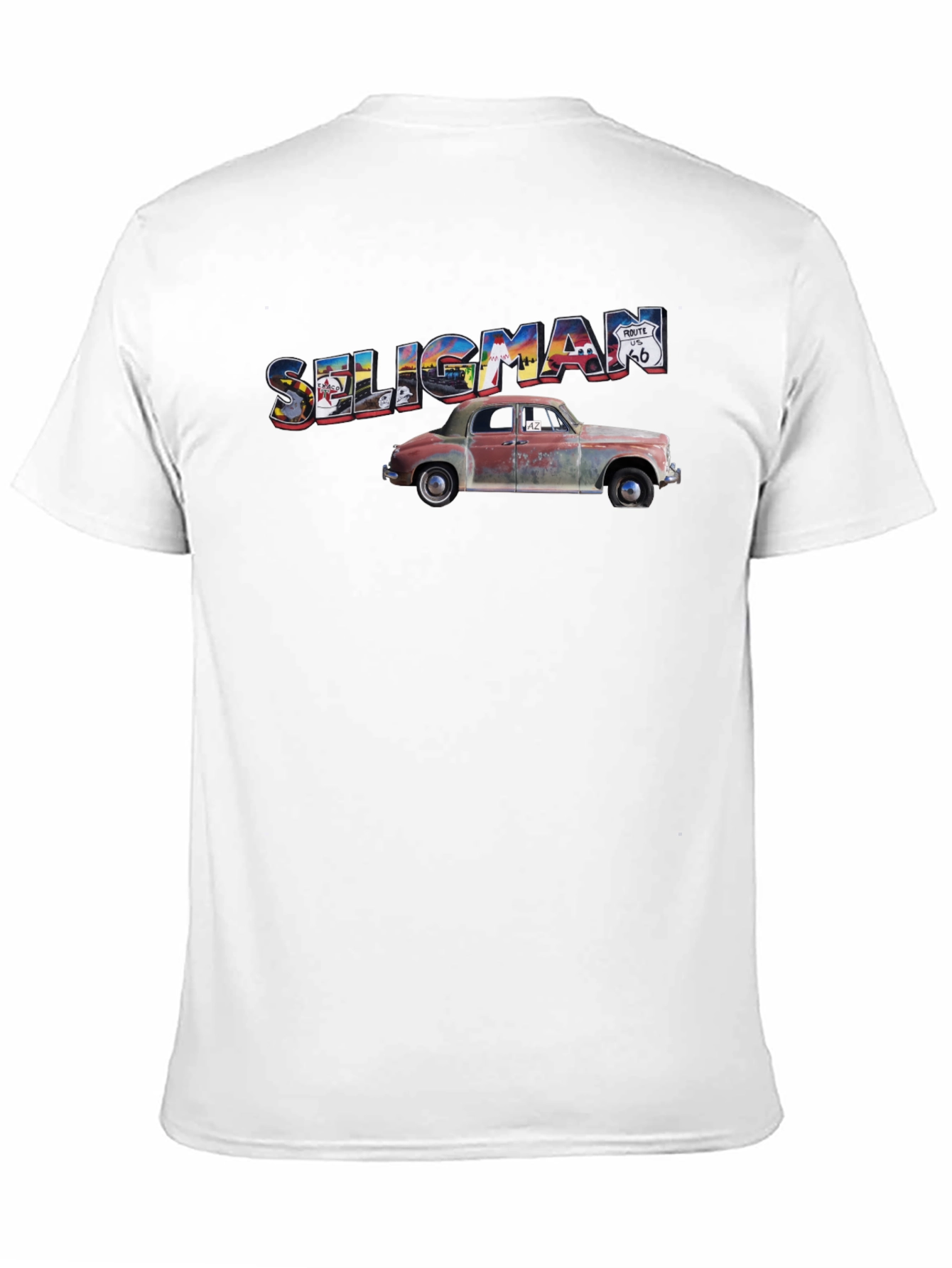 Seligman Route 66 Car Graphic T-Shirt
