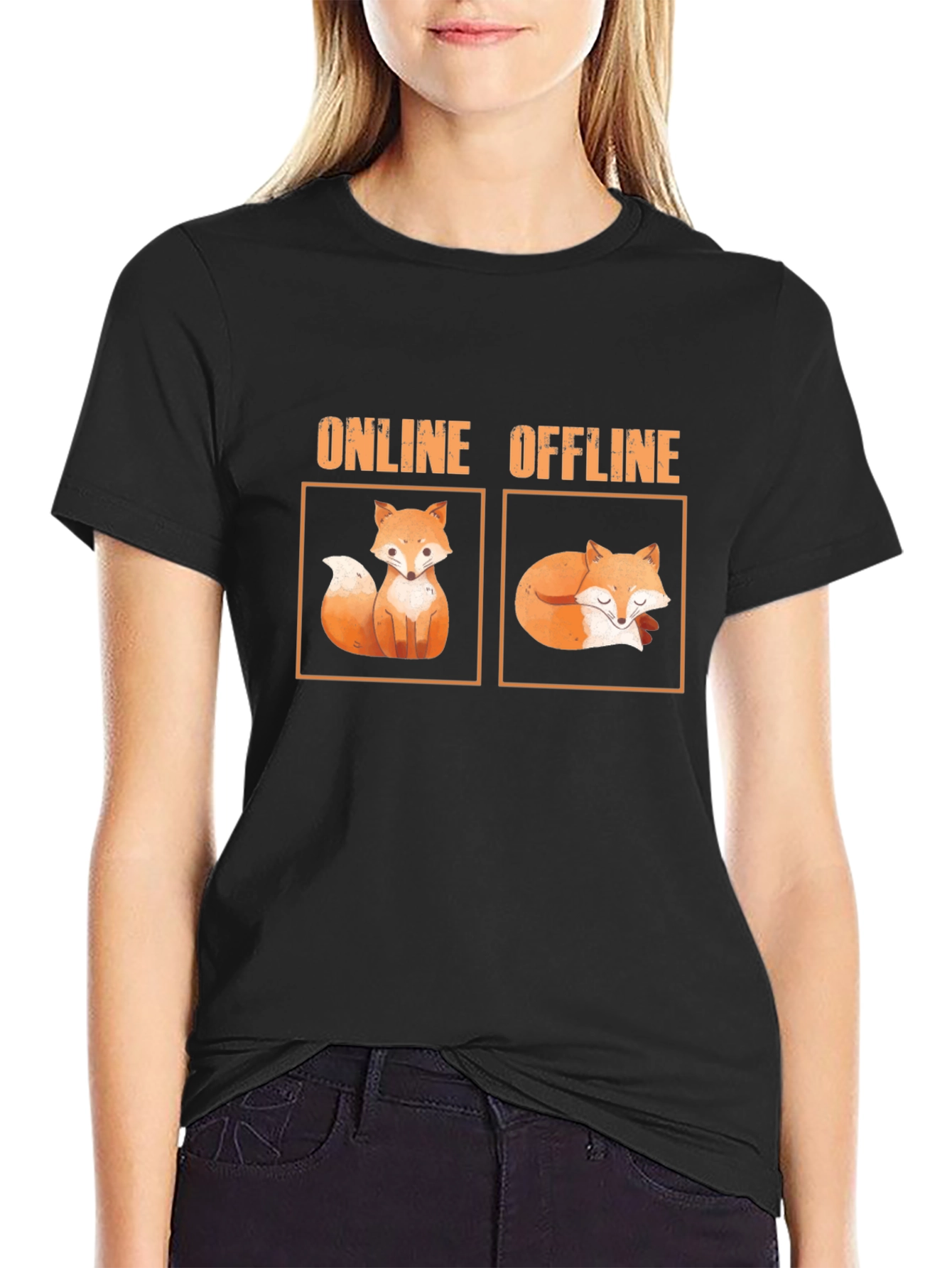 Online Offline Fox Graphic Tee