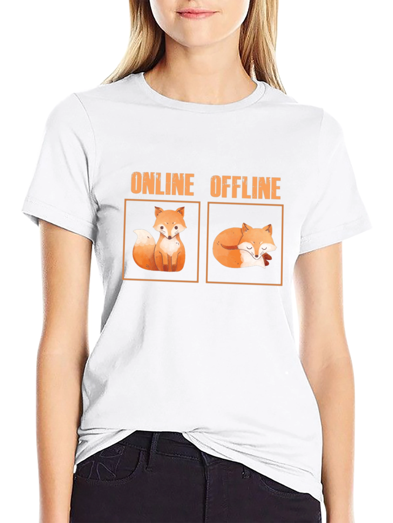 Online Offline Fox Graphic Tee