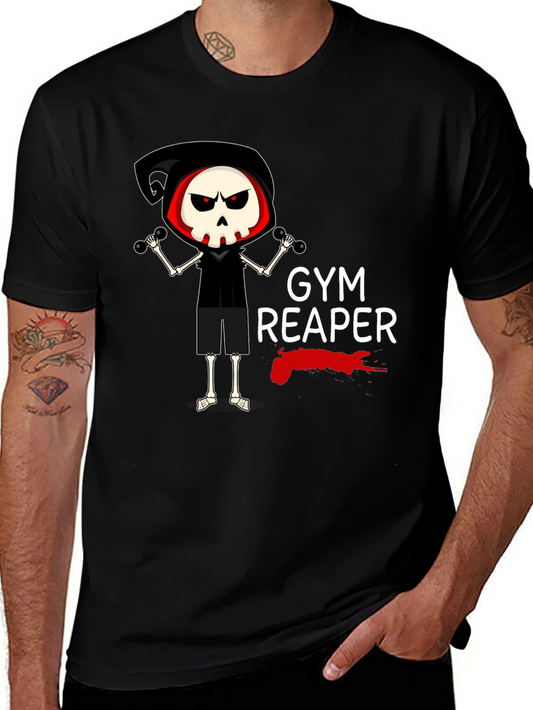 Gym Reaper Graphic Tee - Funny Workout T-Shirt