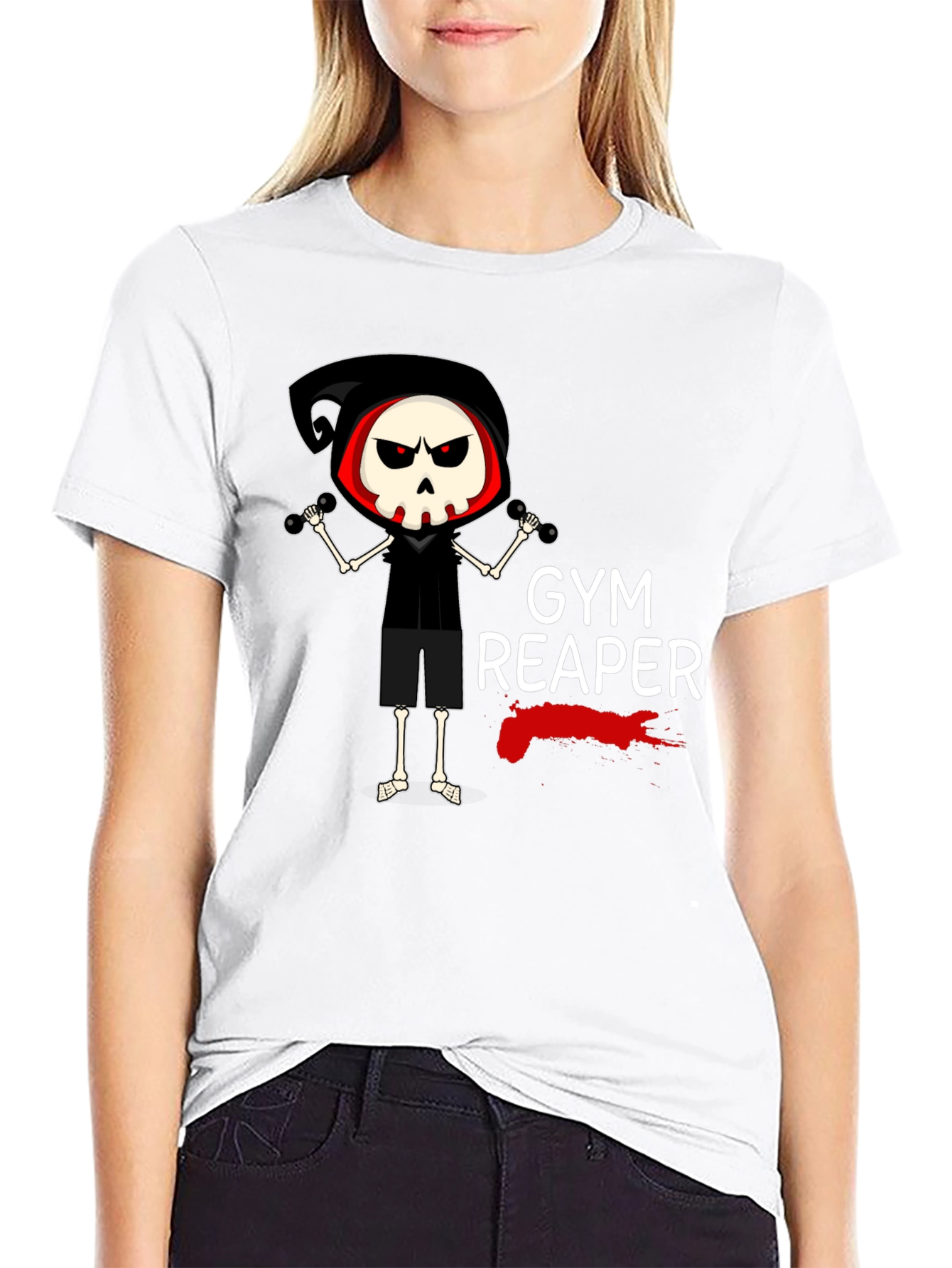 Gym Reaper Graphic Tee - Funny Workout T-Shirt