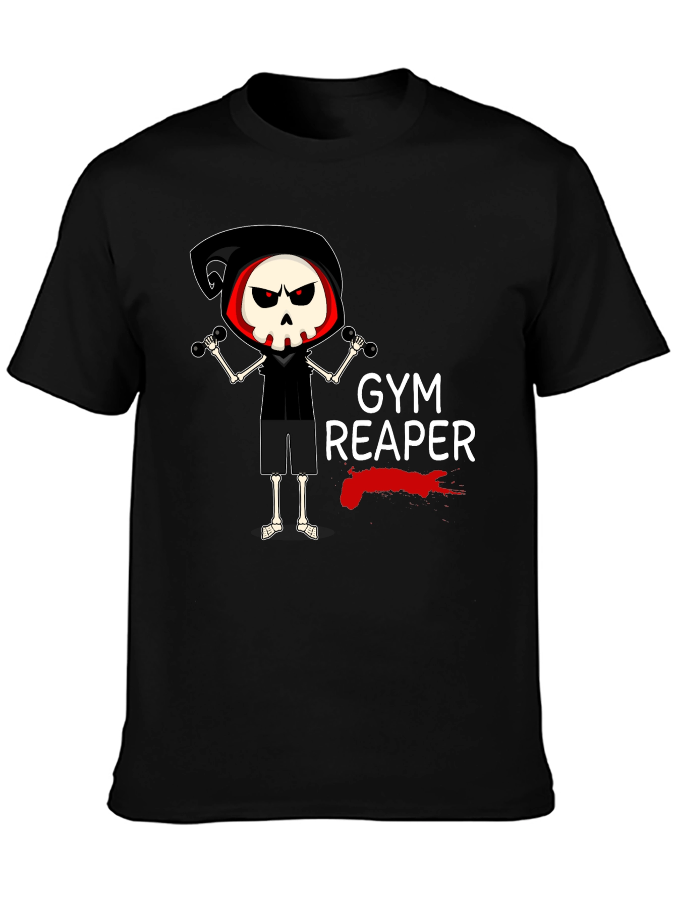Gym Reaper Graphic Tee - Funny Workout T-Shirt