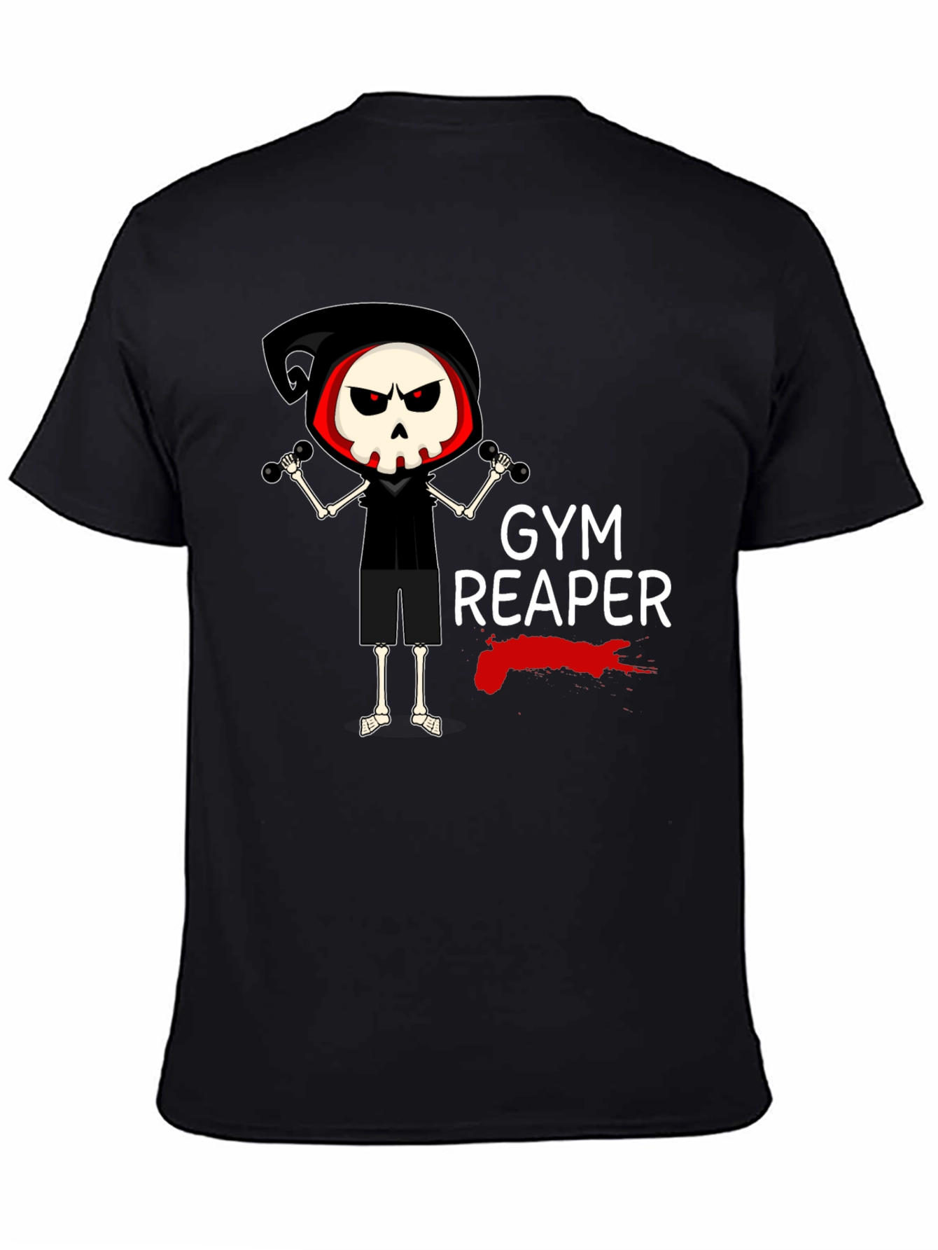 Gym Reaper Graphic Tee - Funny Workout T-Shirt