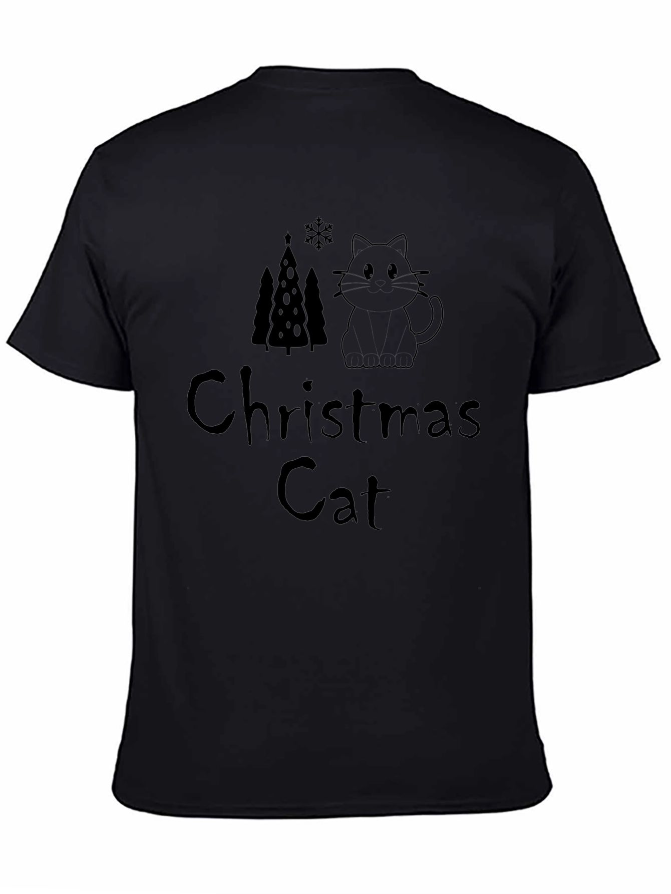 Christmas Cat Graphic T-Shirt