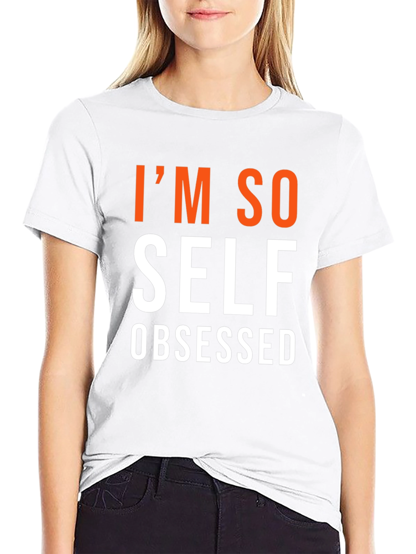 Im So Self Obsessed Graphic Tee - Black