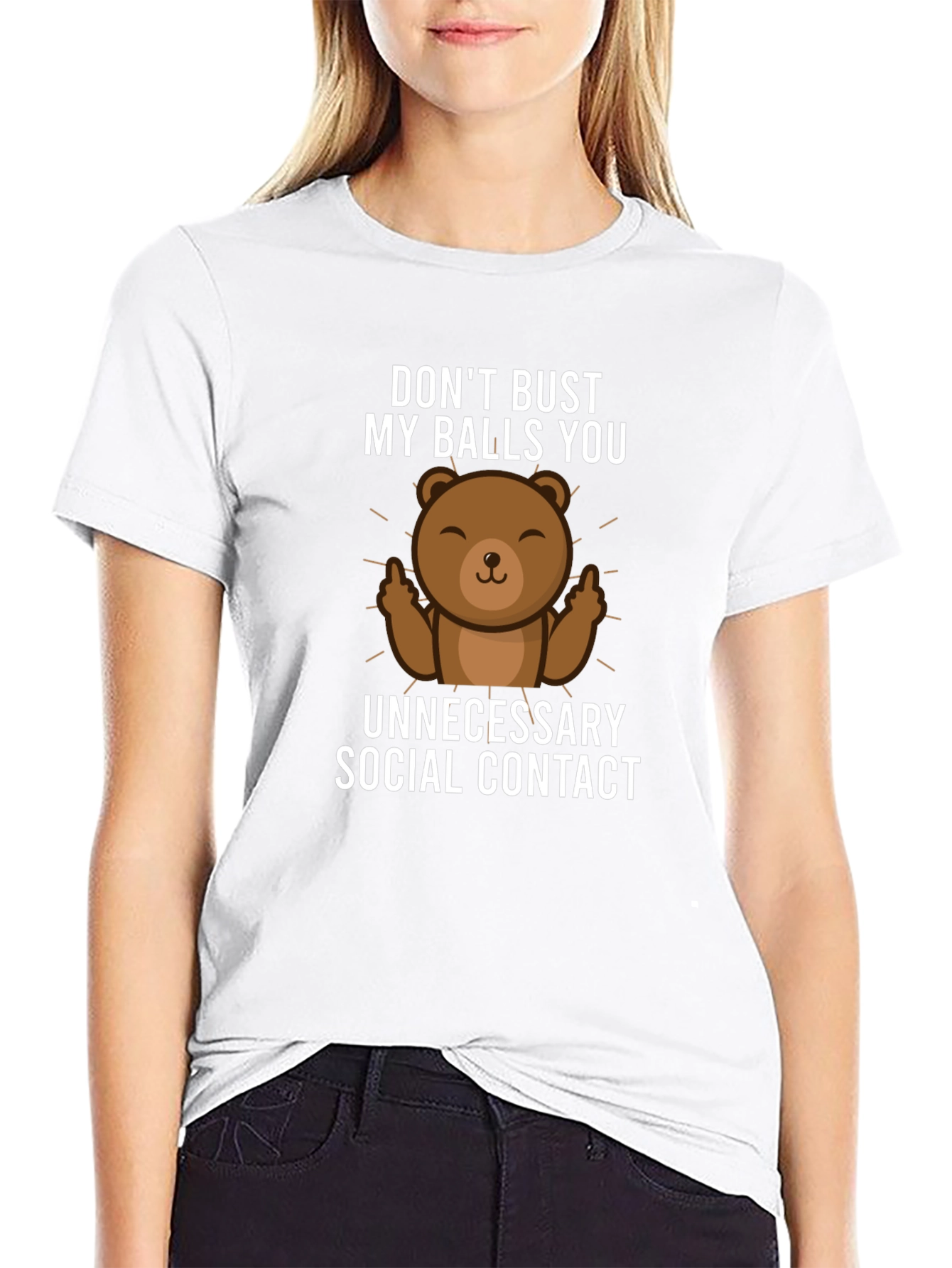 Dont Bust My Balls Bear Graphic T-Shirt