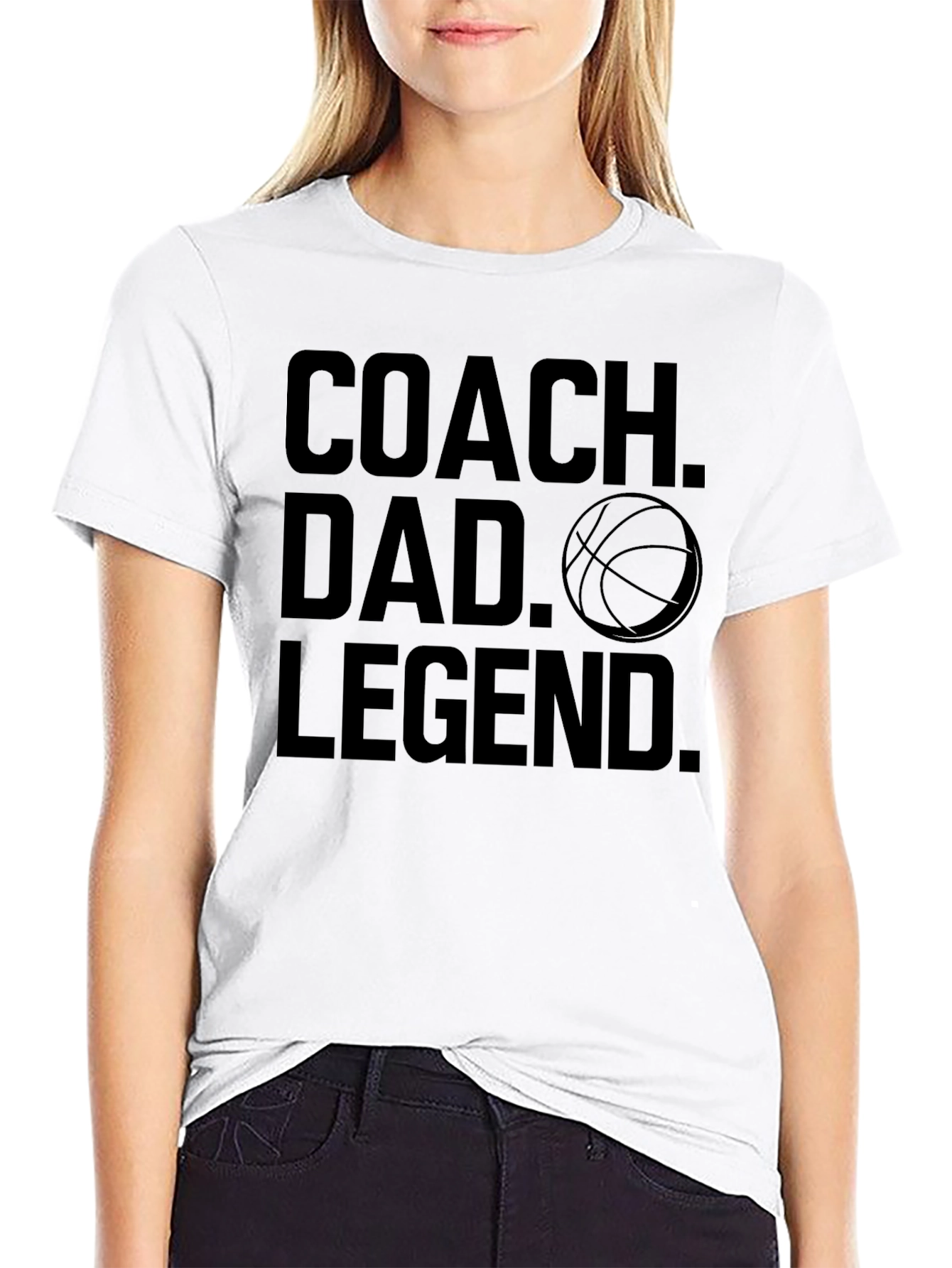Coach Dad Legend Graphic T-Shirt