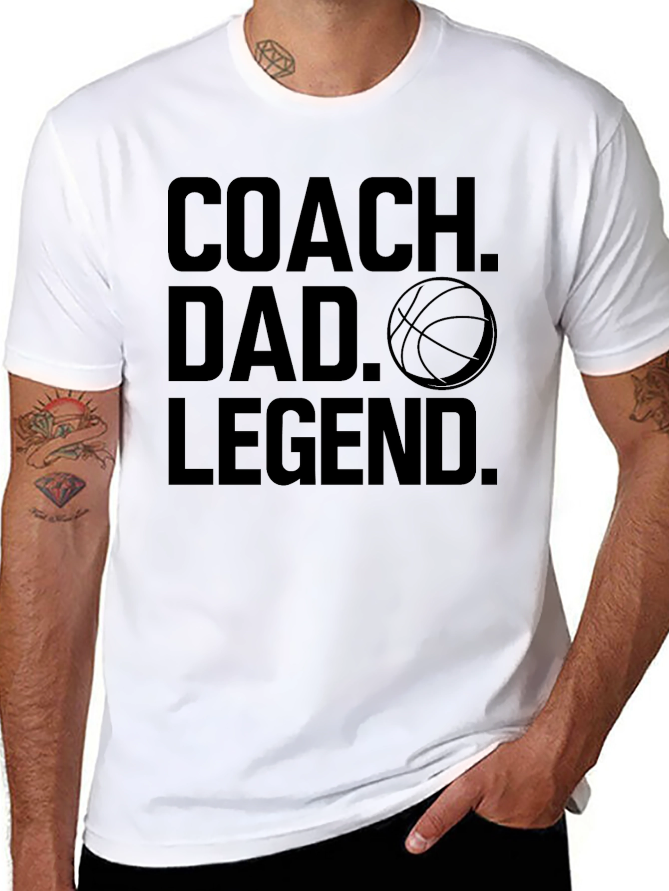 Coach Dad Legend Graphic T-Shirt