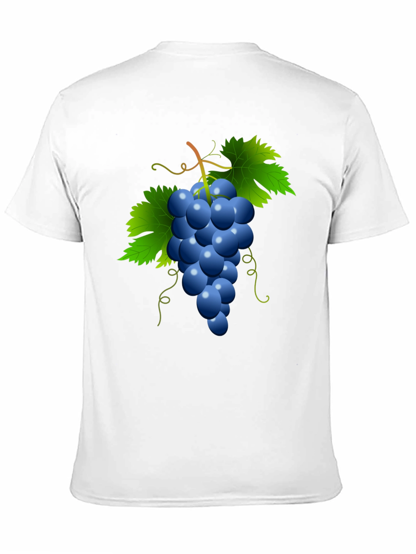 Grapes Graphic Tee - Casual Black T-Shirt