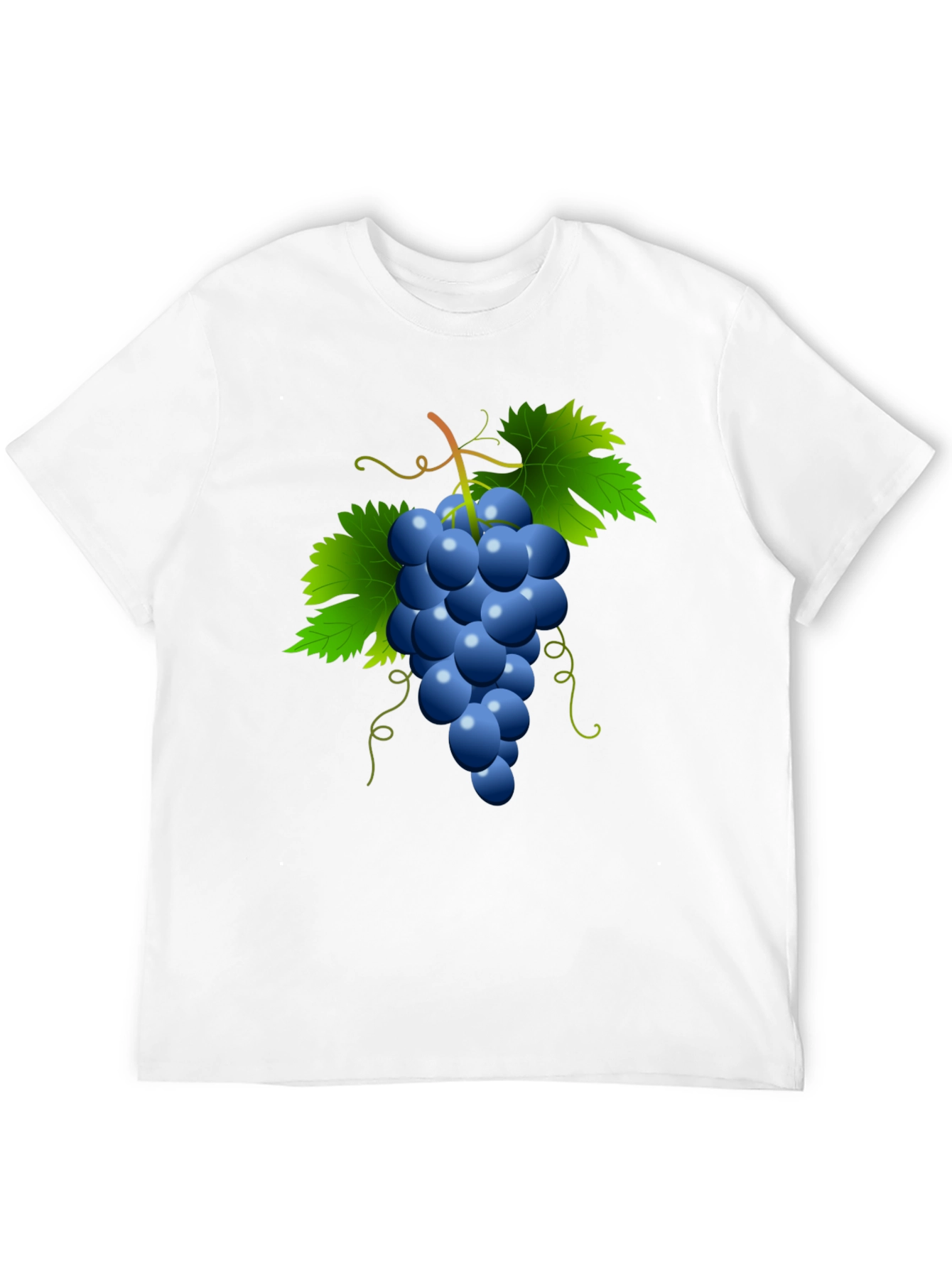 Grapes Graphic Tee - Casual Black T-Shirt