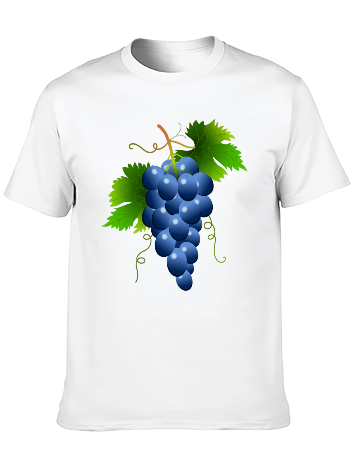 Grapes Graphic Tee - Casual Black T-Shirt