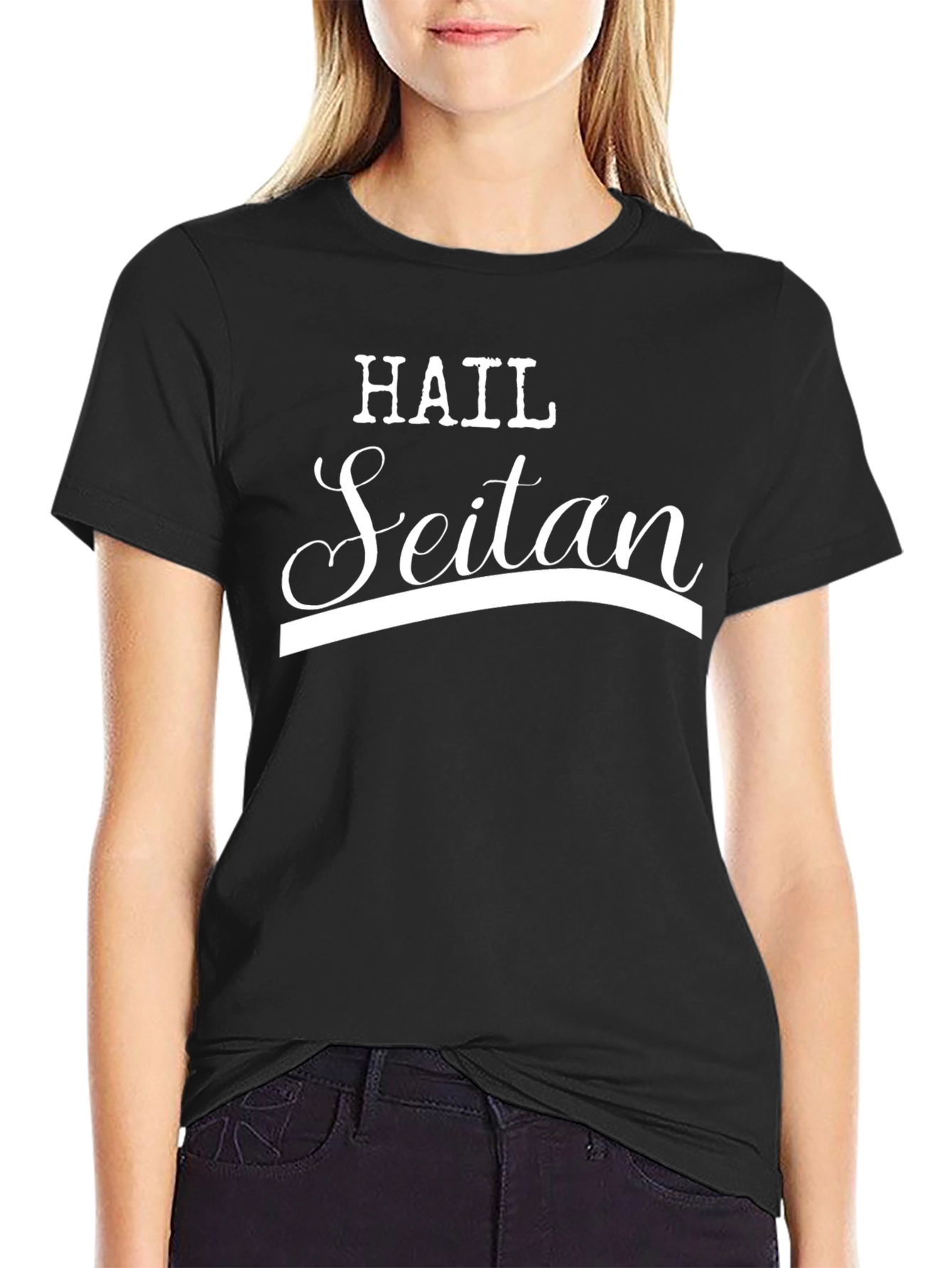 Hail Seitan T-Shirt - Vegan Humor Tee