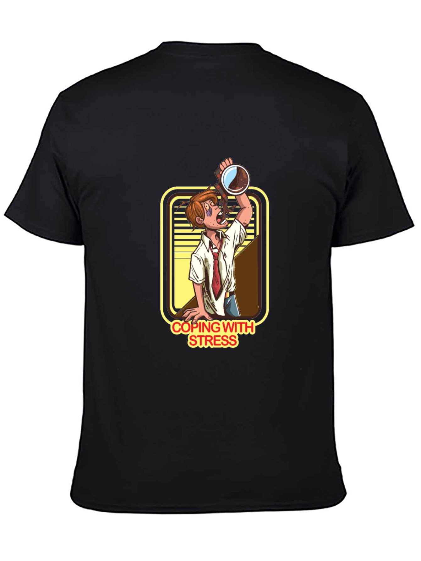Coping With Stress Cartoon T-Shirt