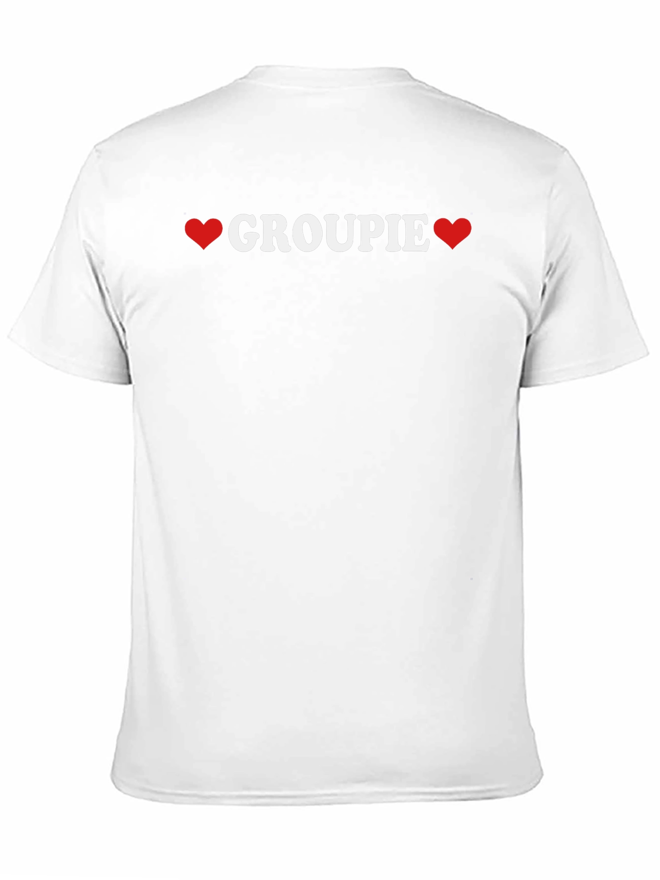 Groupie Heart Graphic Tee - Soft Cotton Crewneck T-Shirt