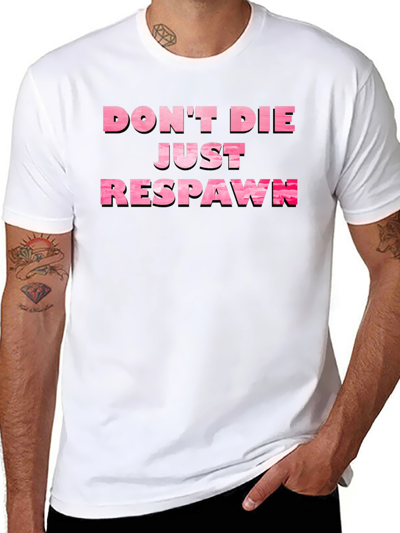 Dont Die Just Respawn Gamer T-Shirt