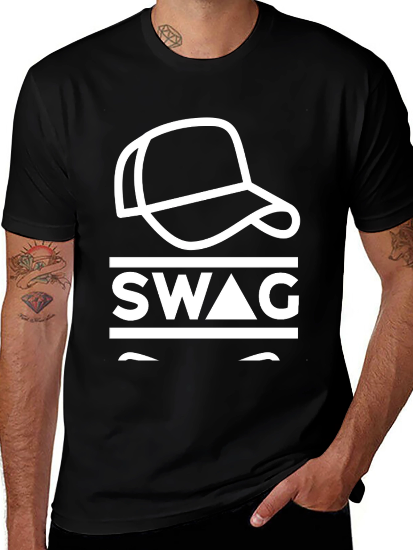 Swag Graphic Tee - Cool & Casual Black T-Shirt