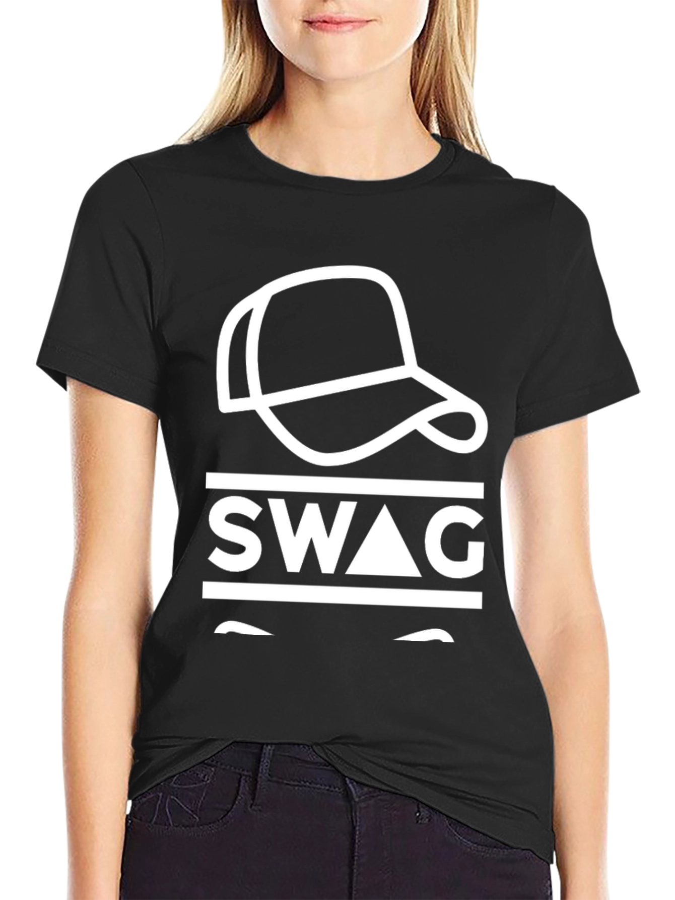 Swag Graphic Tee - Cool & Casual Black T-Shirt