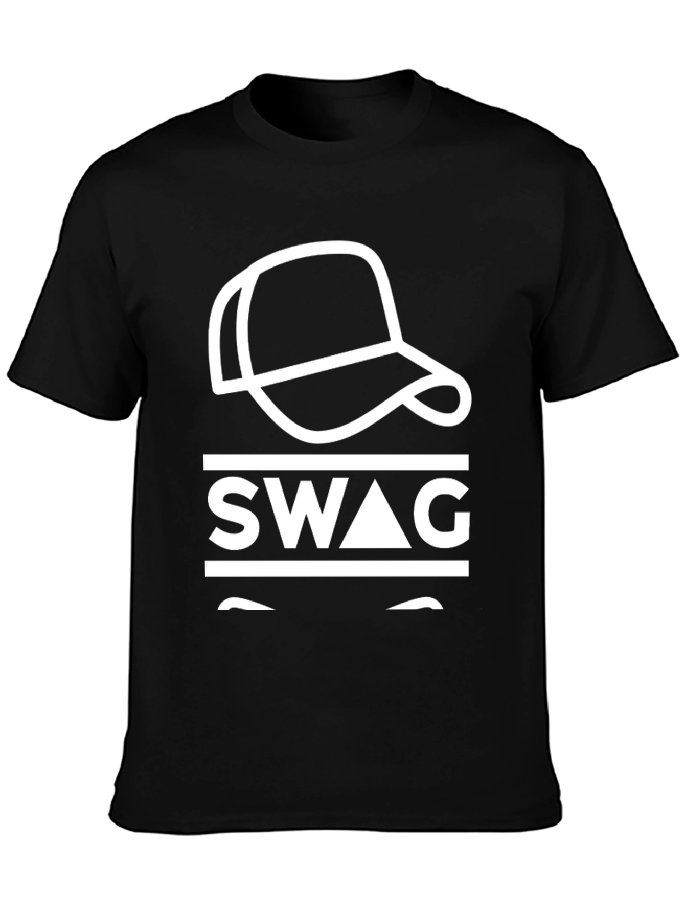 Swag Graphic Tee - Cool & Casual Black T-Shirt