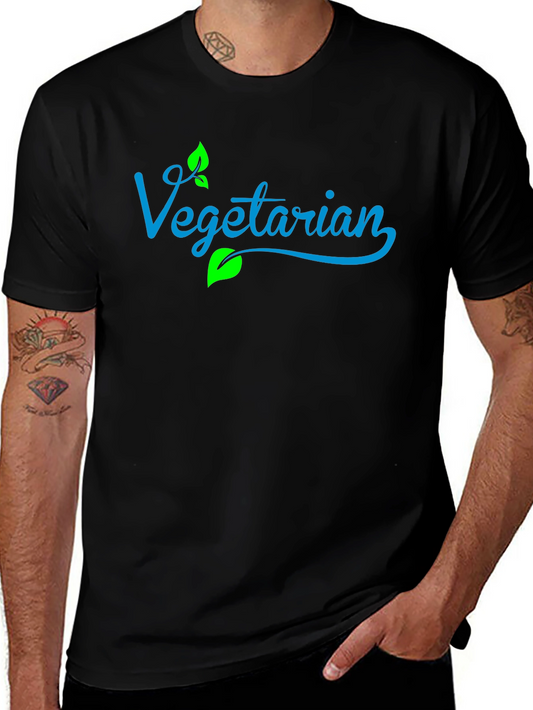 Vegan Vegetarian Graphic Tee - Black
