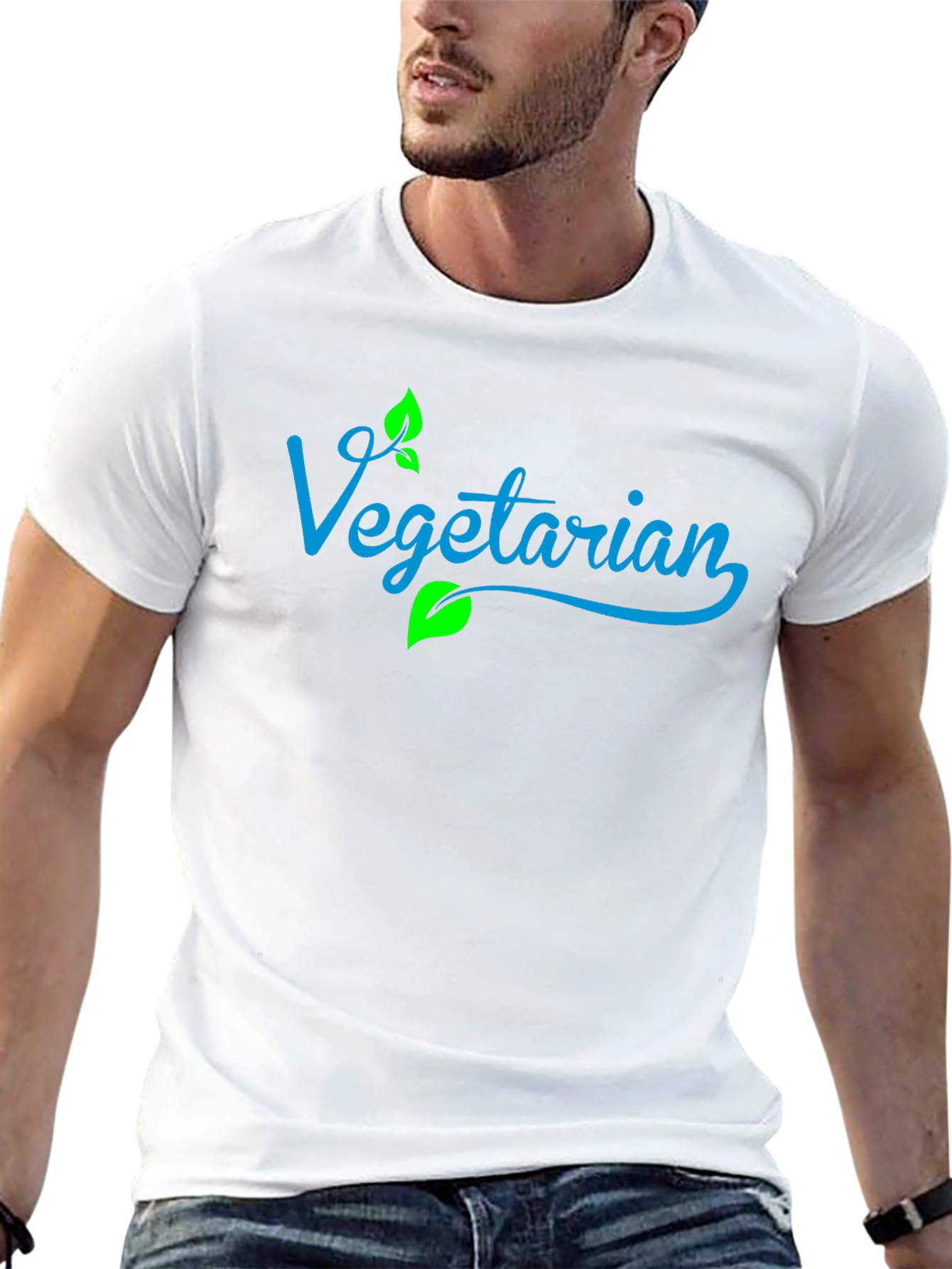 Vegan Vegetarian Graphic Tee - Black