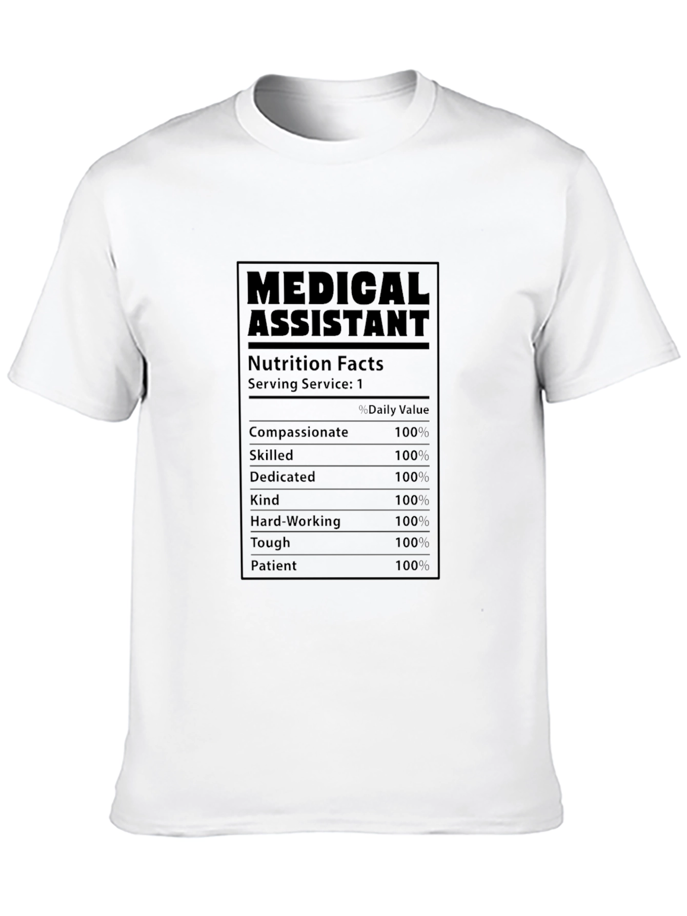 Medical Assistant Nutrition Facts T-Shirt