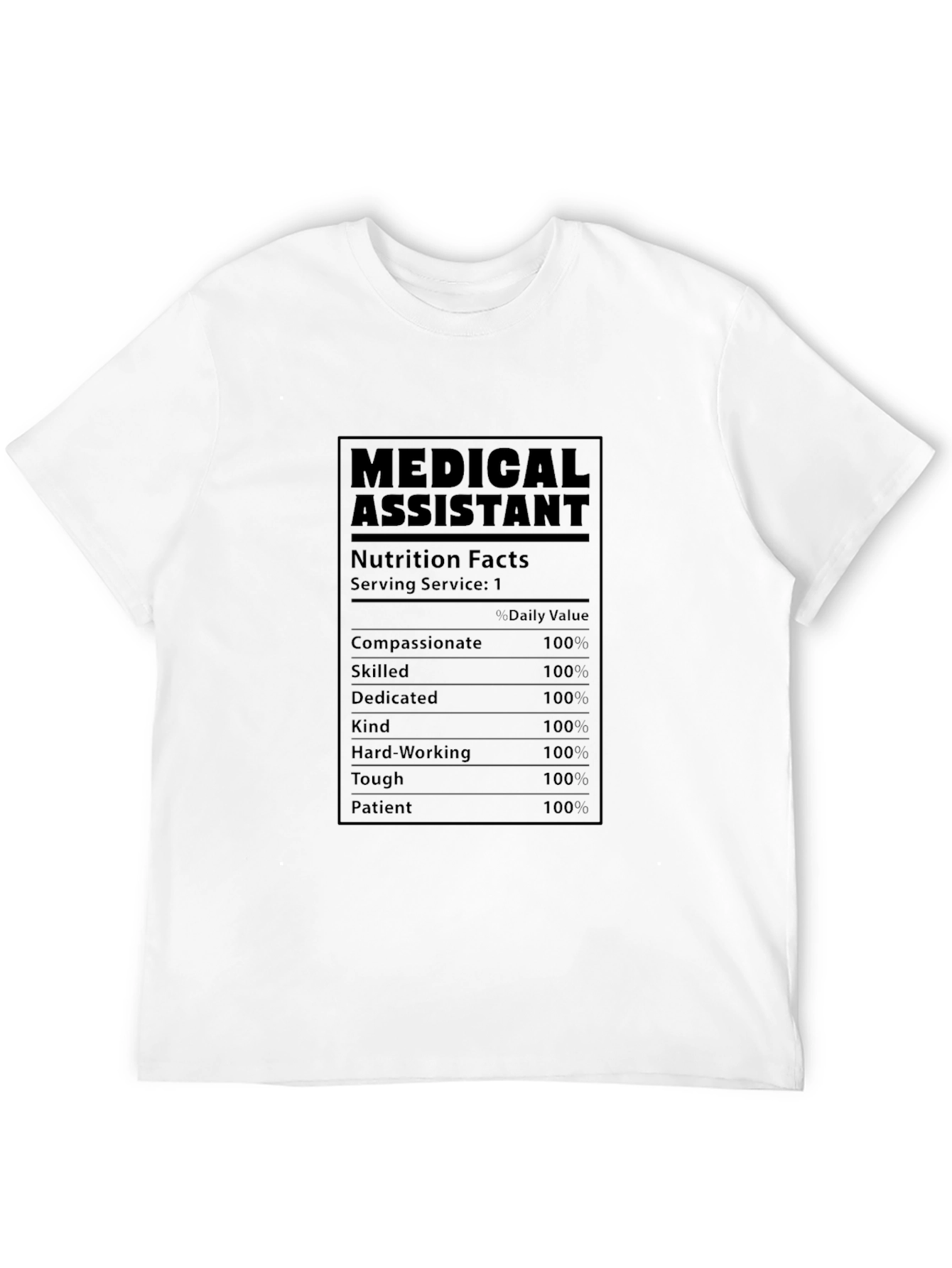 Medical Assistant Nutrition Facts T-Shirt