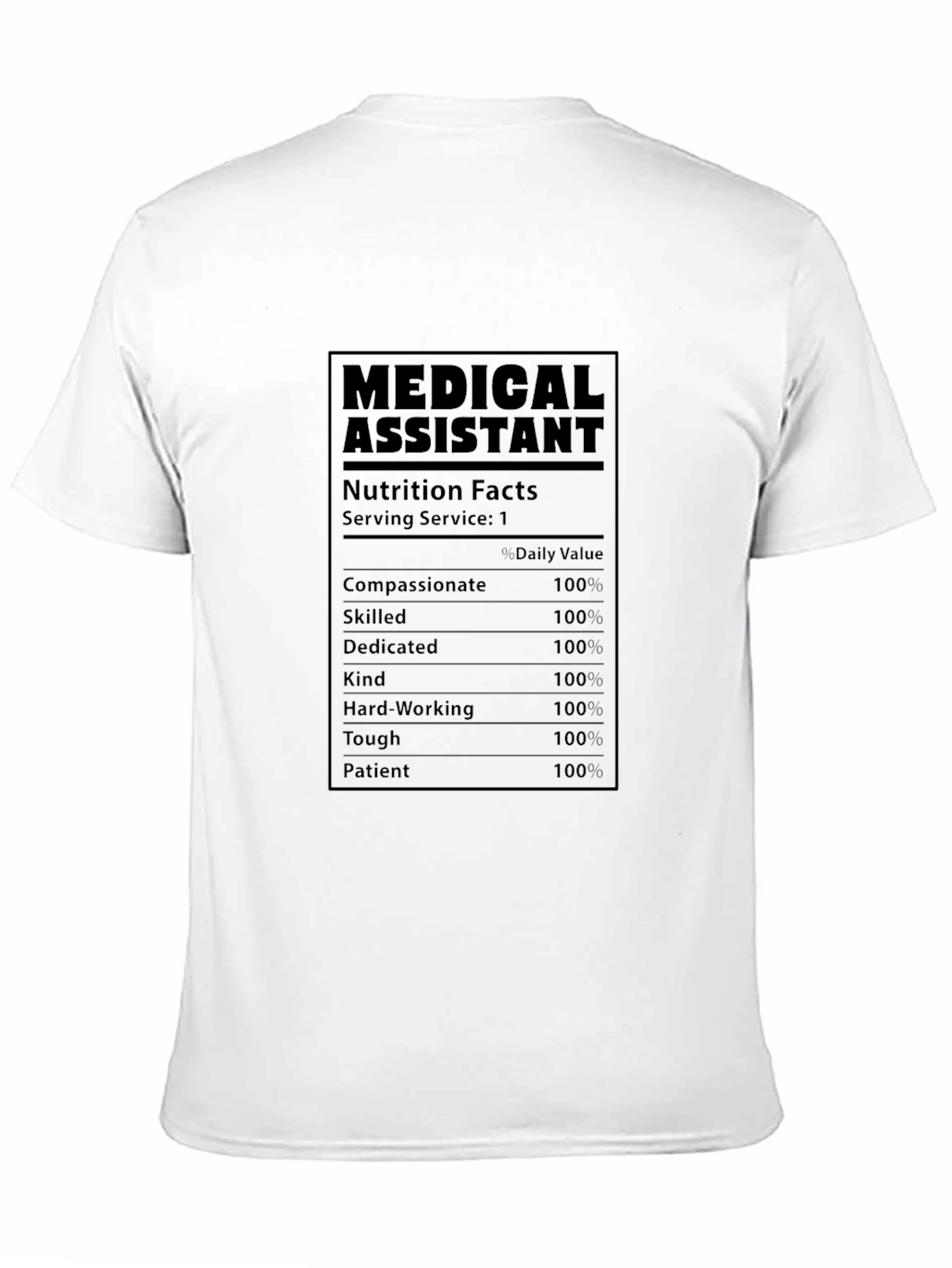 Medical Assistant Nutrition Facts T-Shirt