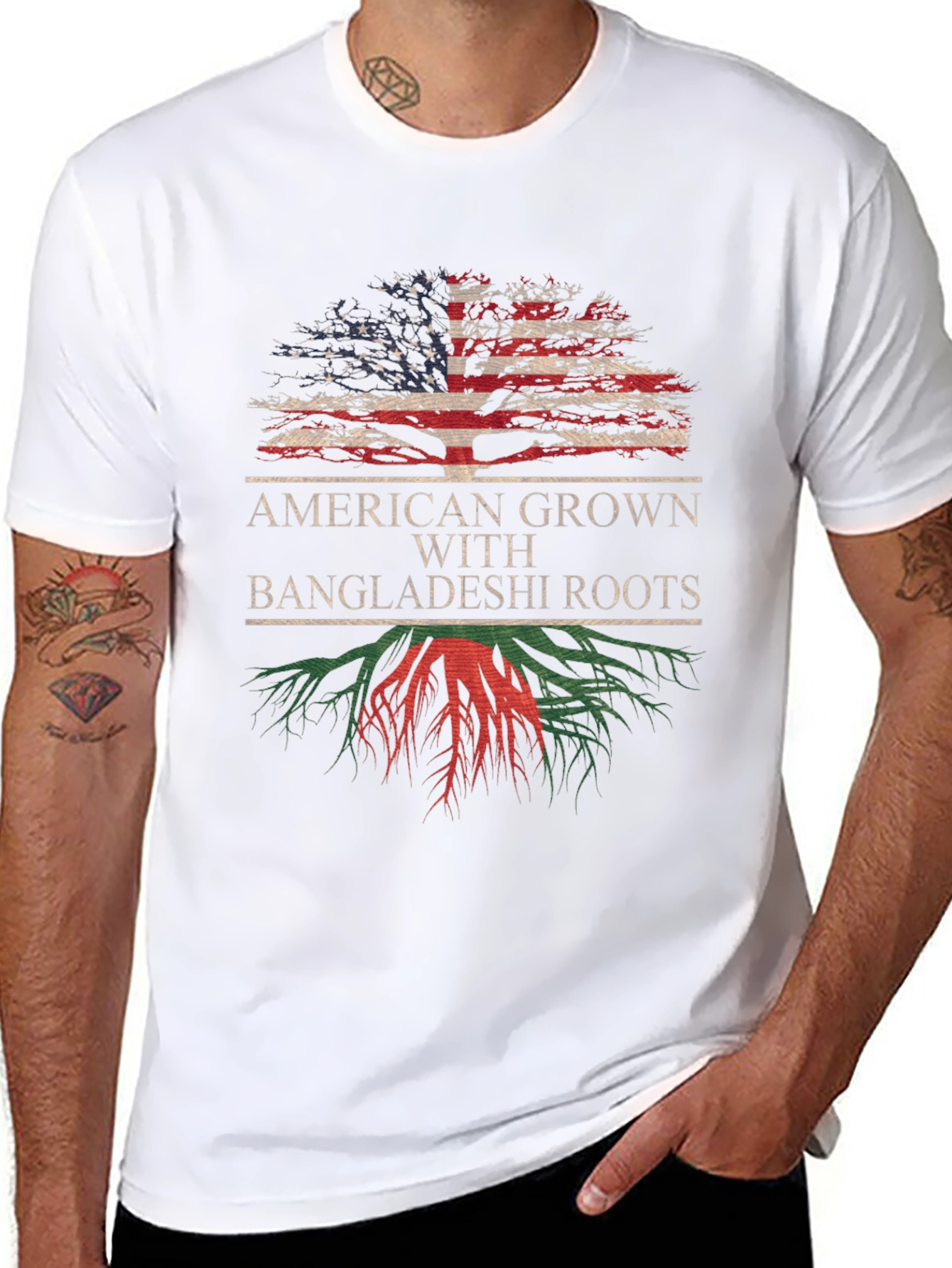 American Grown with Bangladeshi Roots T-Shirt