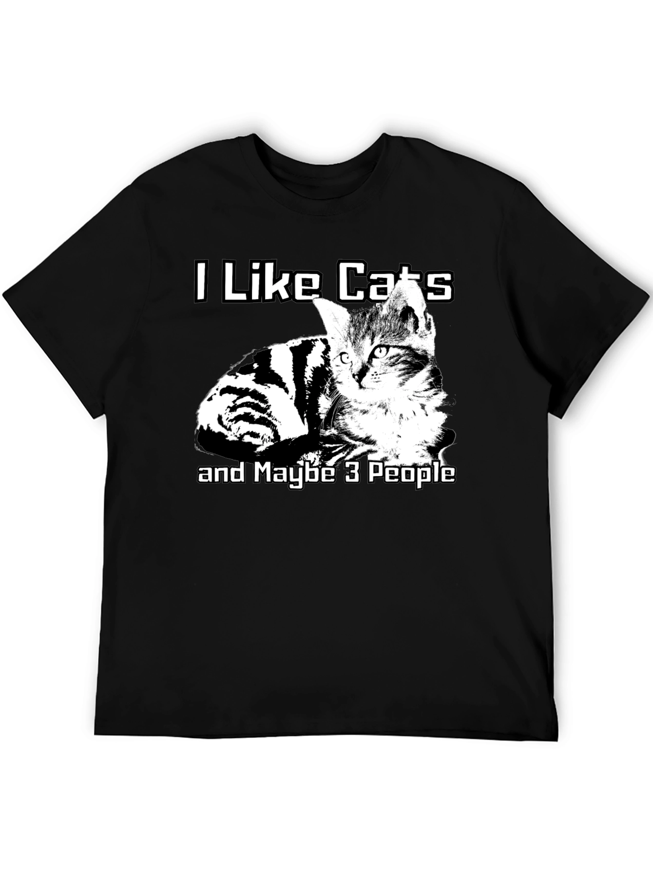 I Like Cats T-Shirt Funny Cat Lover Graphic Tee