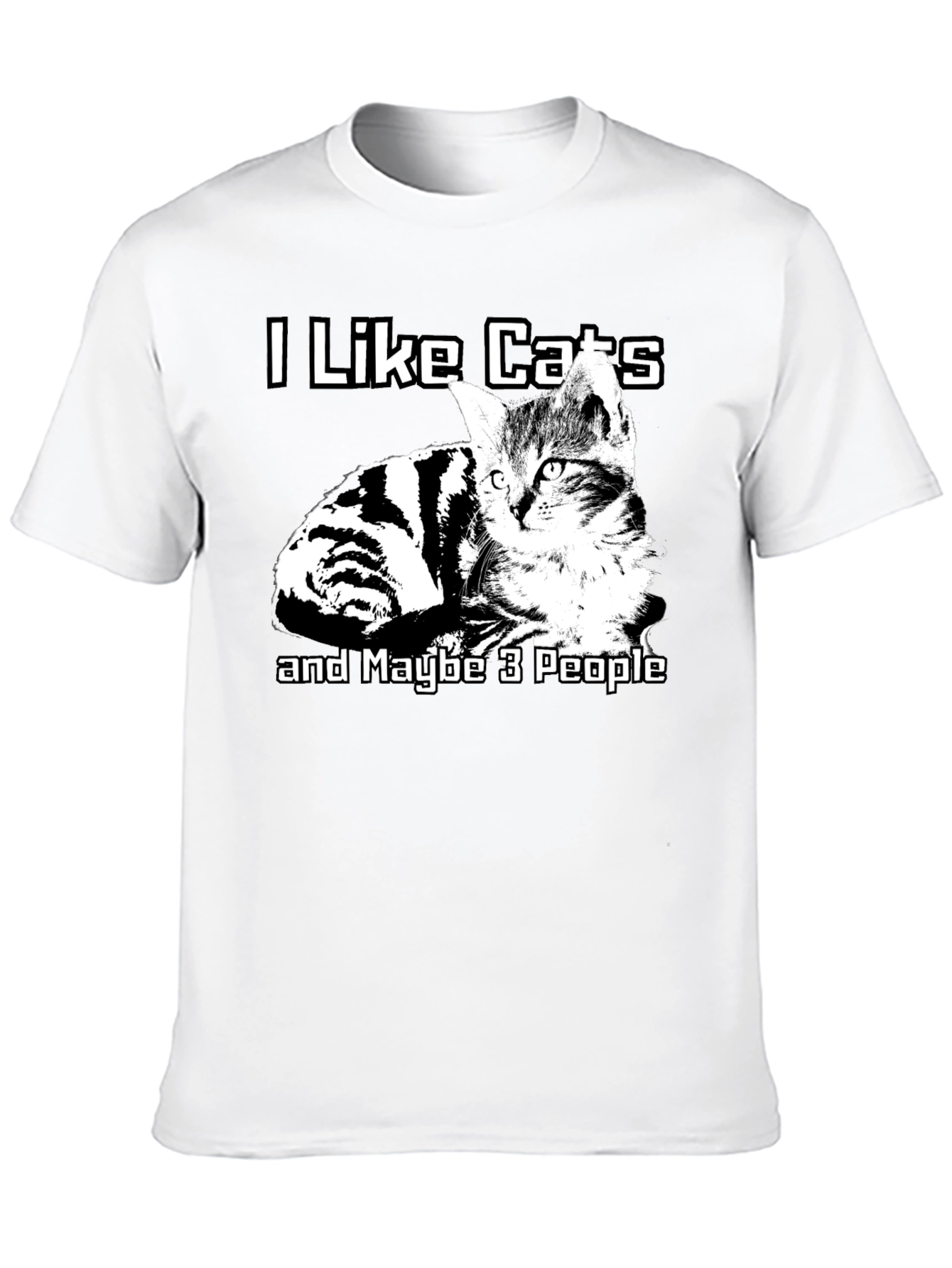 I Like Cats T-Shirt Funny Cat Lover Graphic Tee