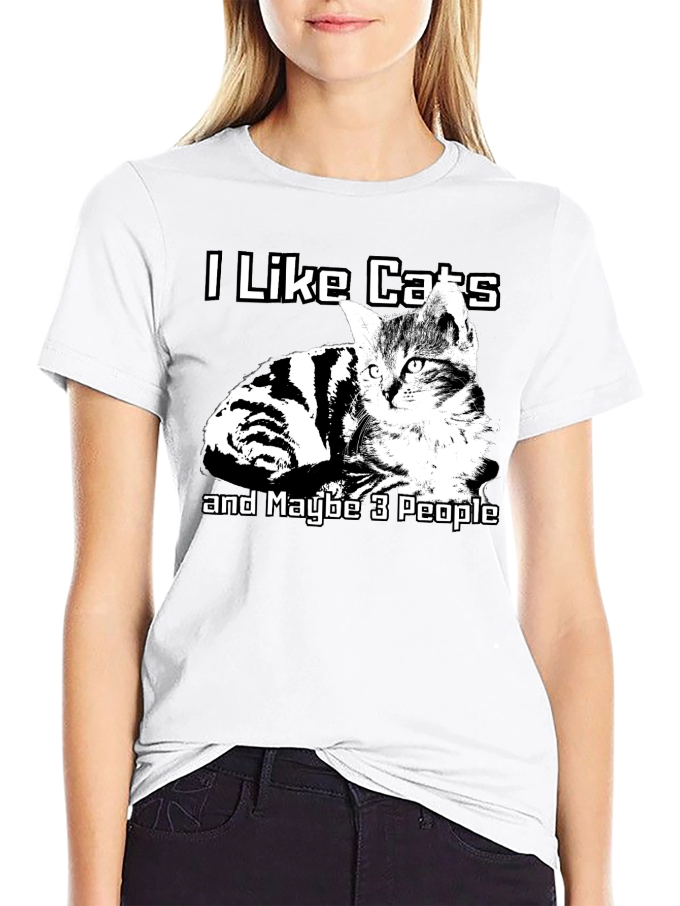 I Like Cats T-Shirt Funny Cat Lover Graphic Tee