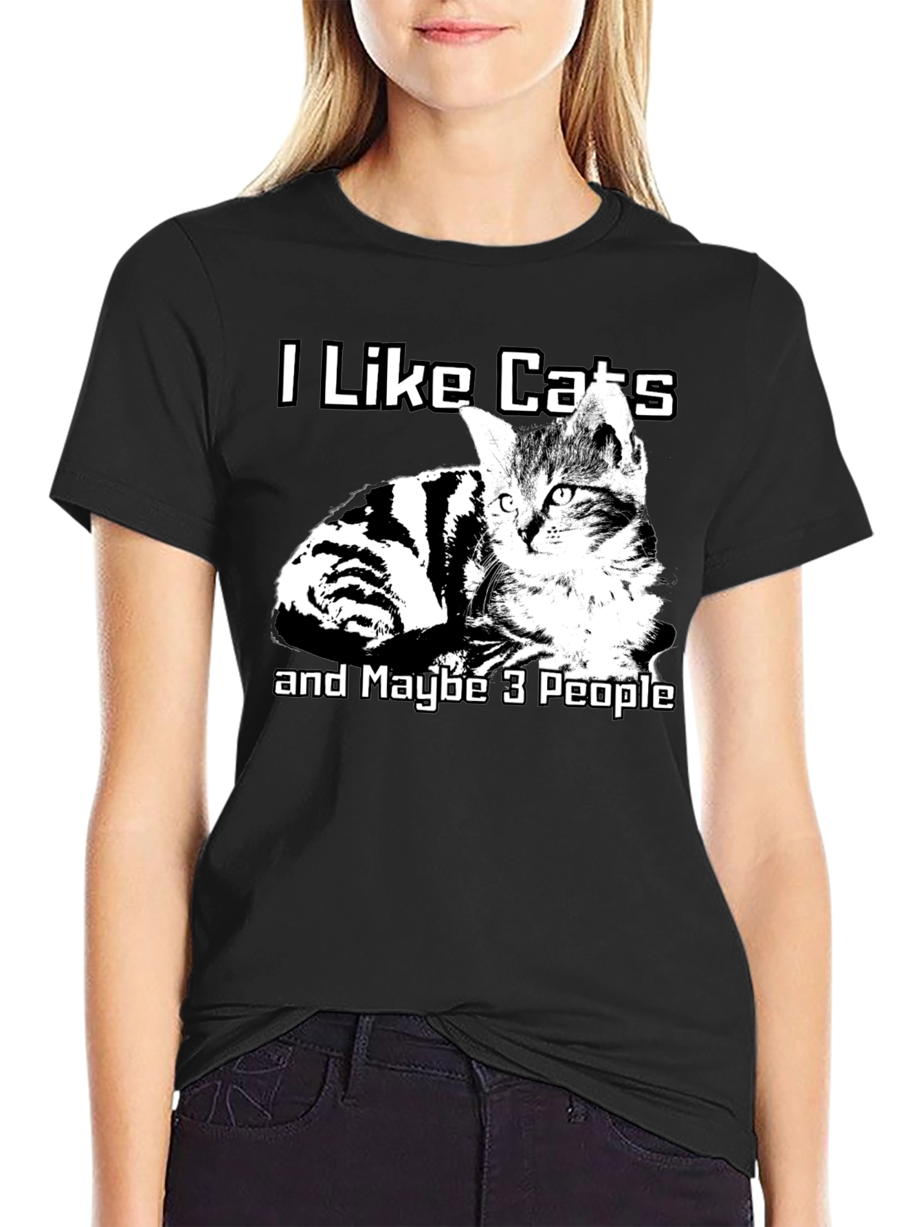 I Like Cats T-Shirt Funny Cat Lover Graphic Tee