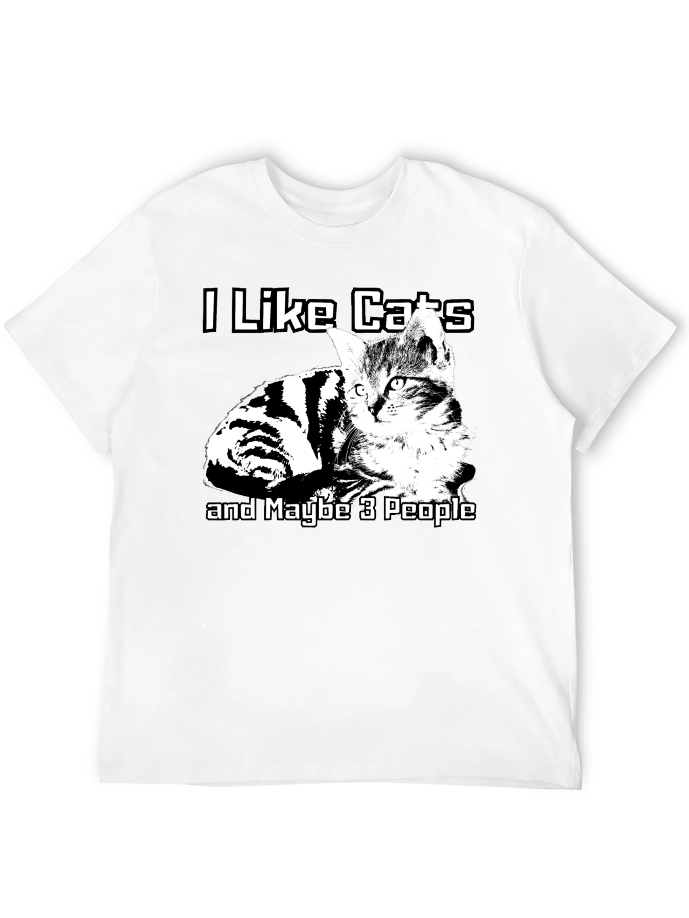 I Like Cats T-Shirt Funny Cat Lover Graphic Tee