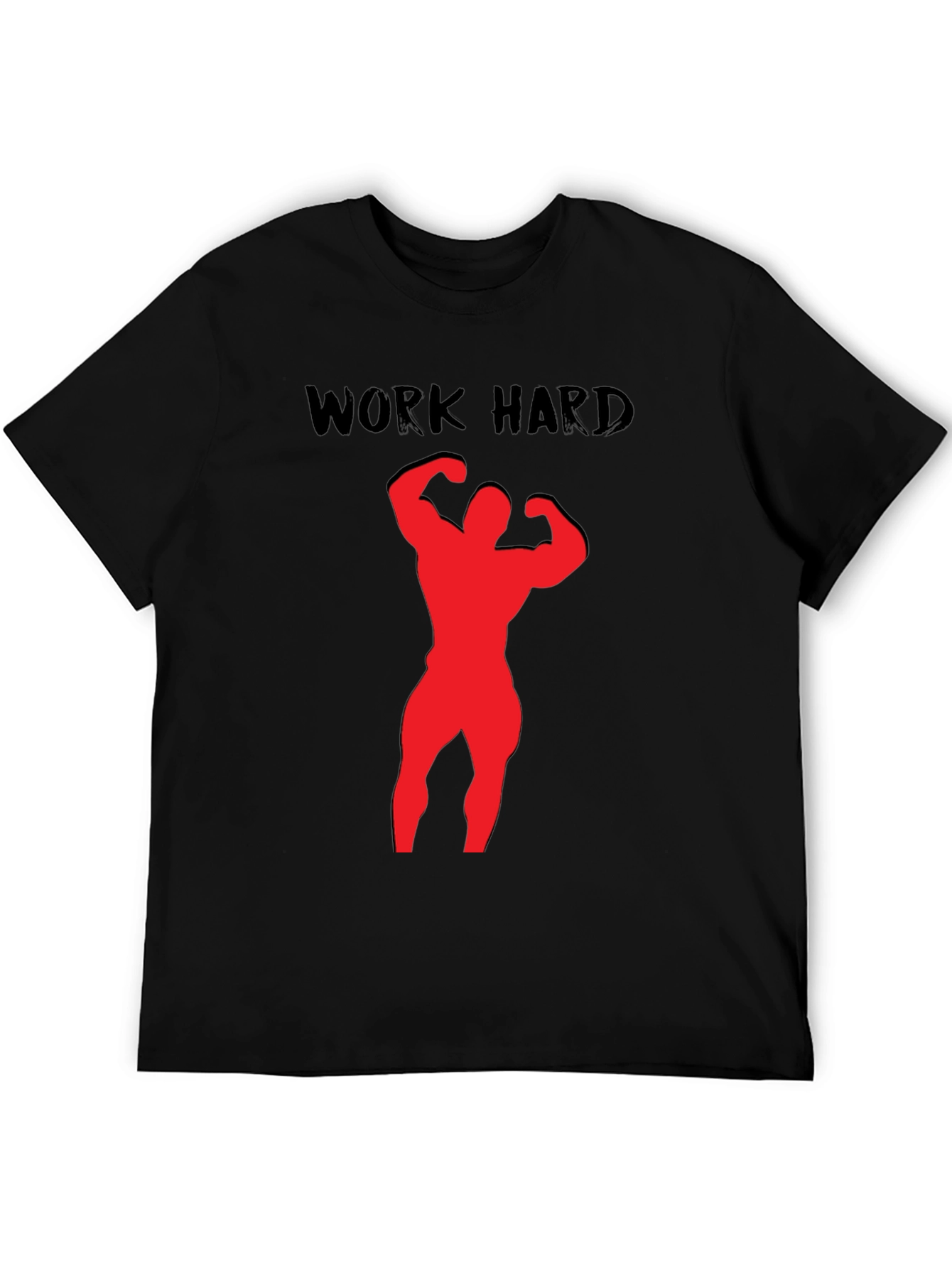 Work Hard Bodybuilding Black T-Shirt