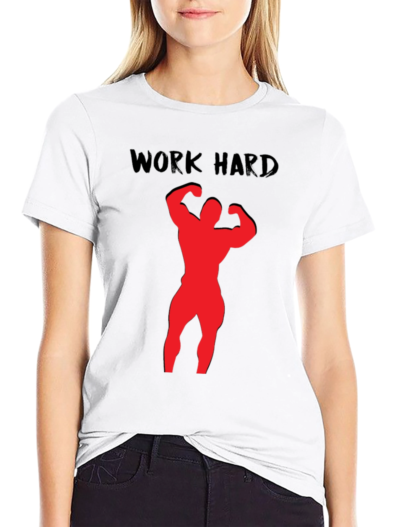 Work Hard Bodybuilding Black T-Shirt