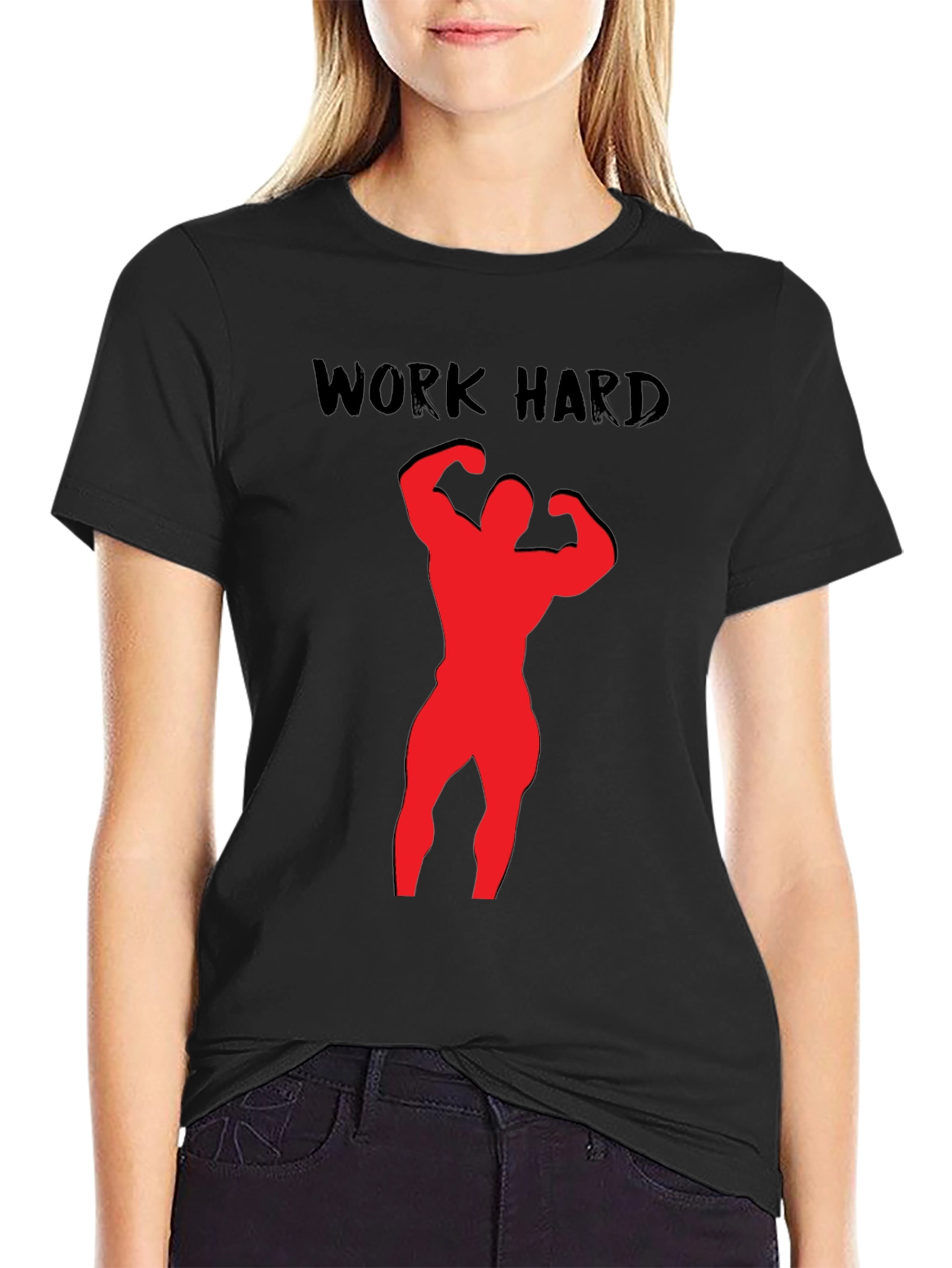 Work Hard Bodybuilding Black T-Shirt