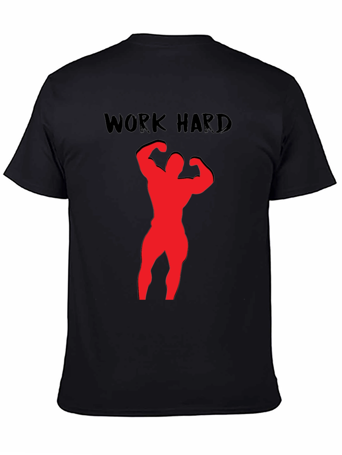 Work Hard Bodybuilding Black T-Shirt
