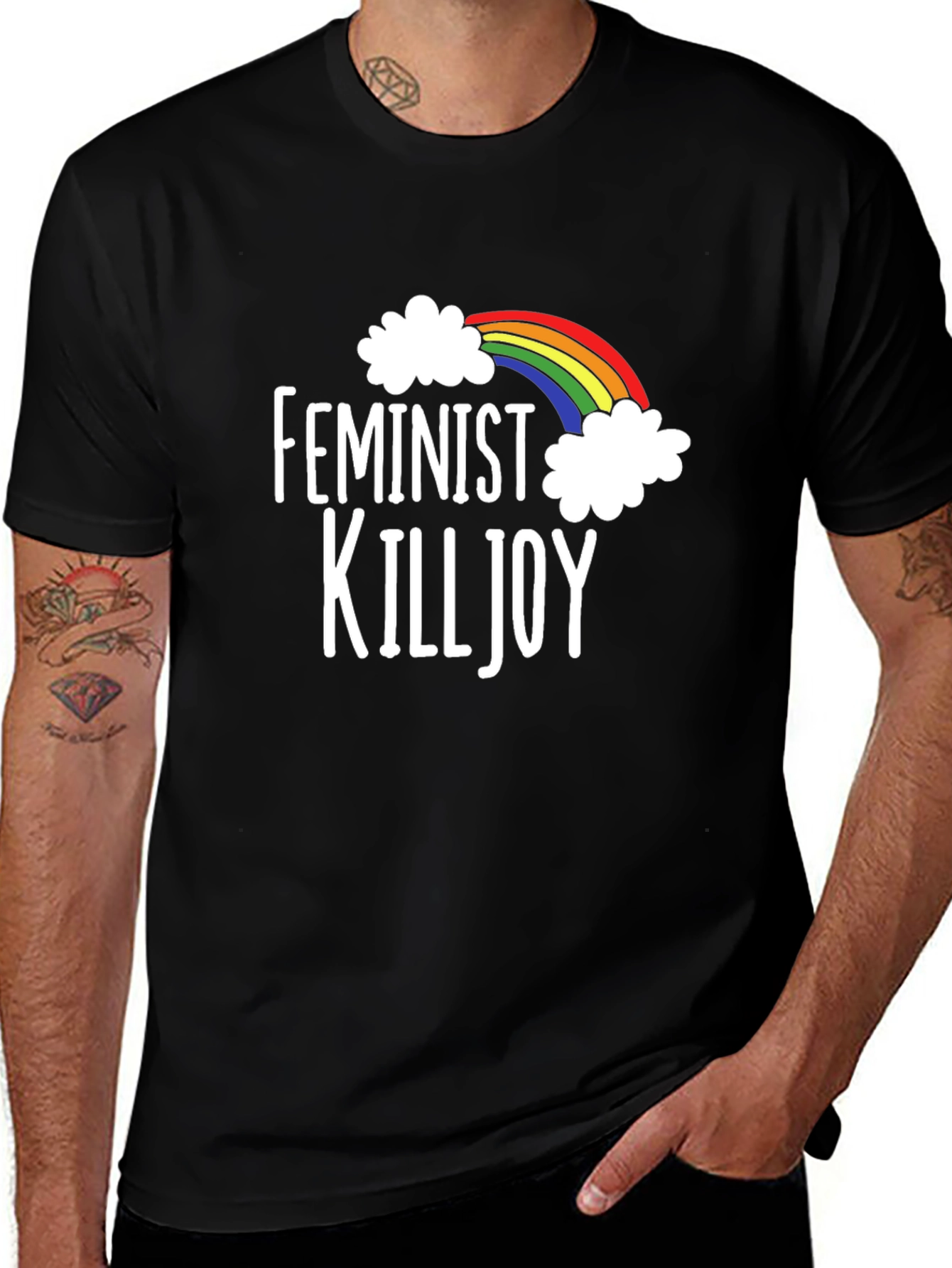 Feminist Killjoy Rainbow Graphic T-Shirt