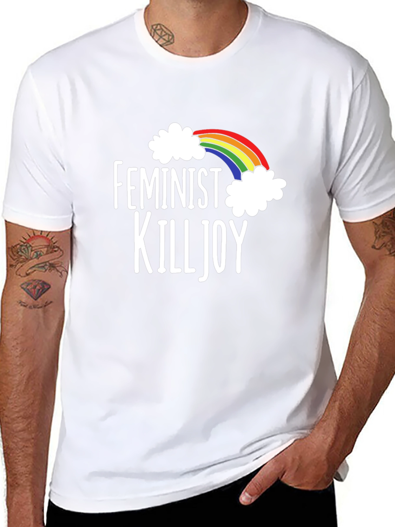 Feminist Killjoy Rainbow Graphic T-Shirt
