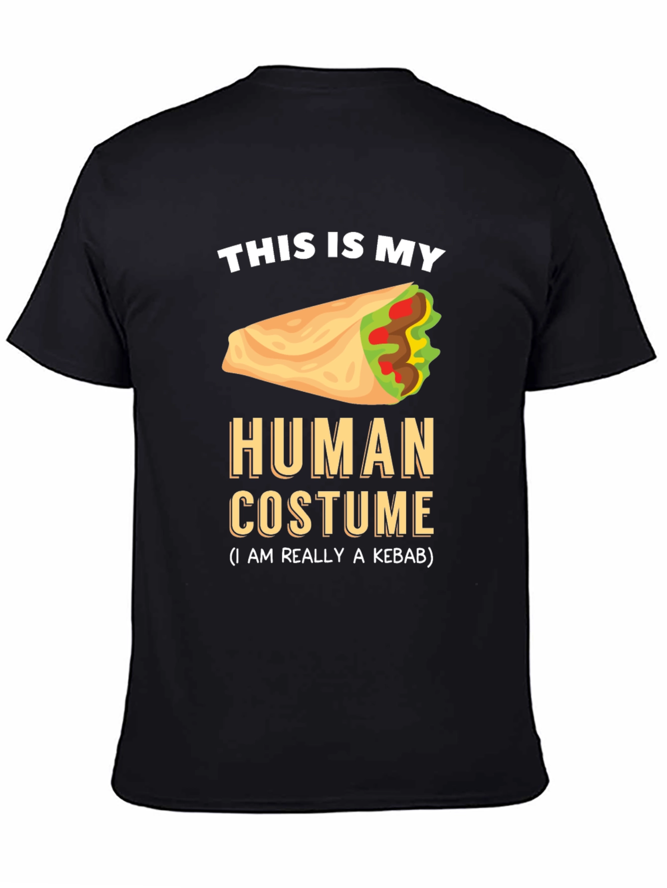Kebab Costume Graphic Tee - Funny Foodie T-Shirt
