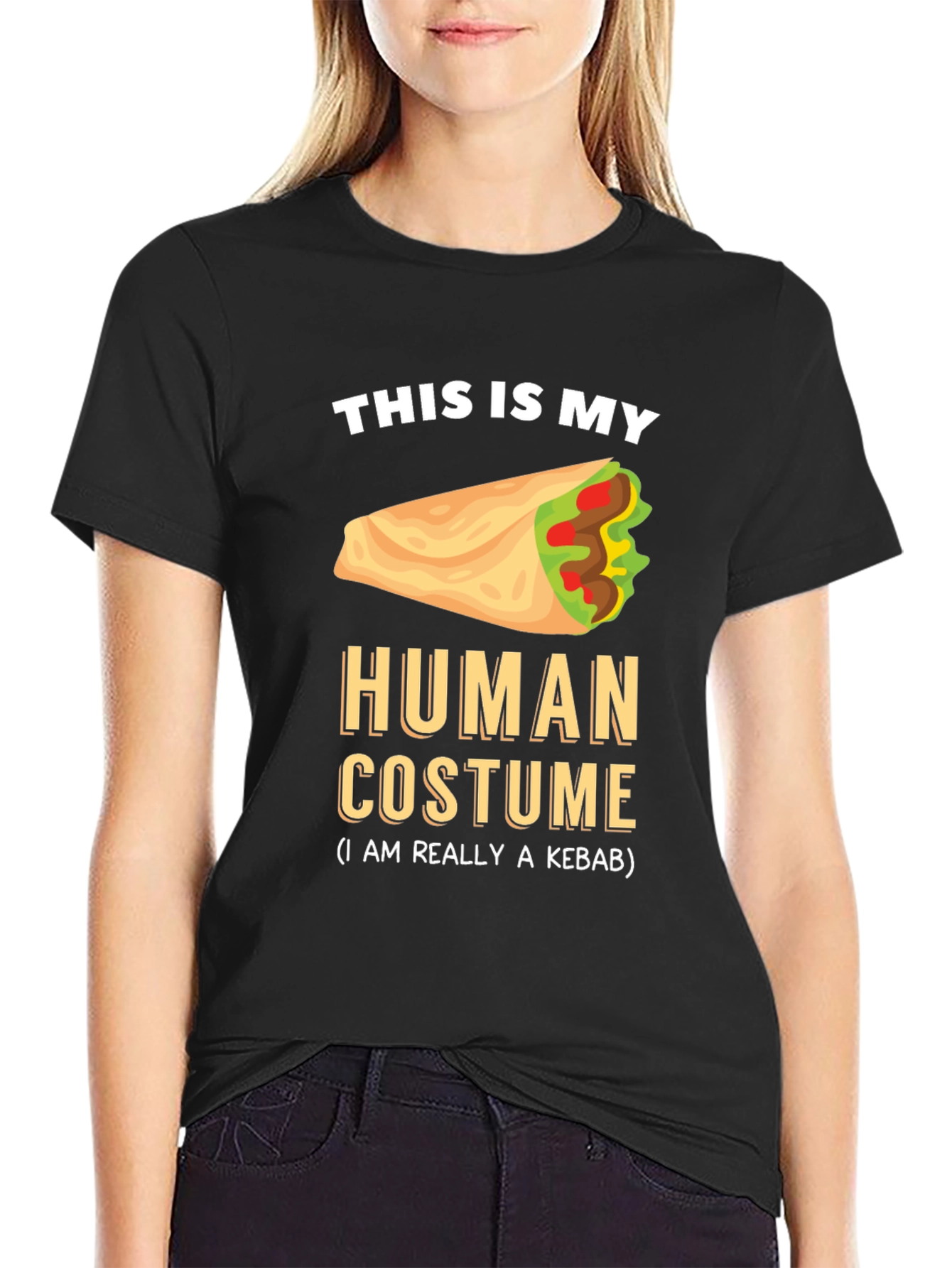 Kebab Costume Graphic Tee - Funny Foodie T-Shirt
