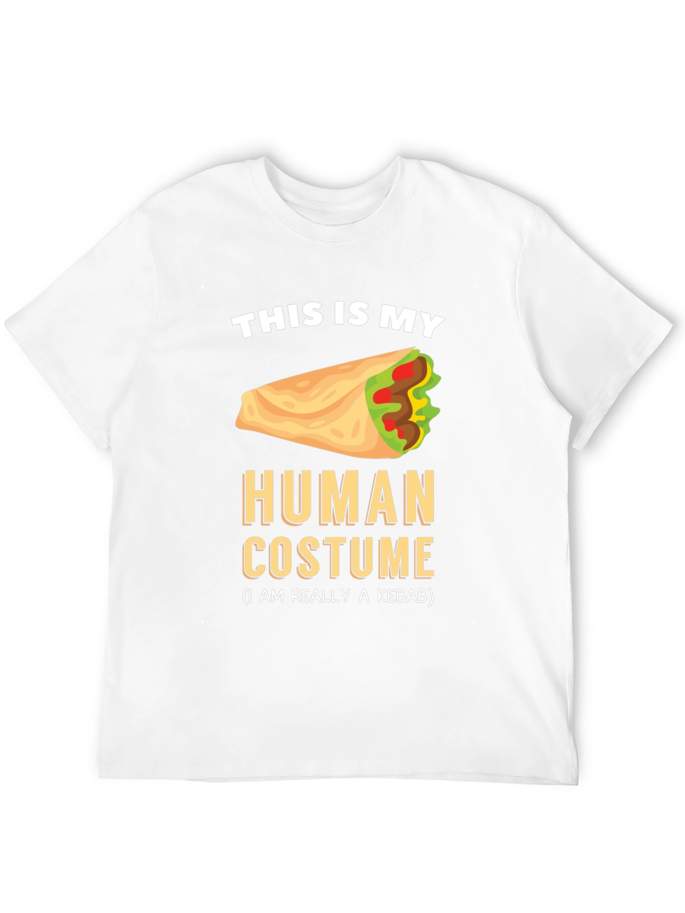 Kebab Costume Graphic Tee - Funny Foodie T-Shirt