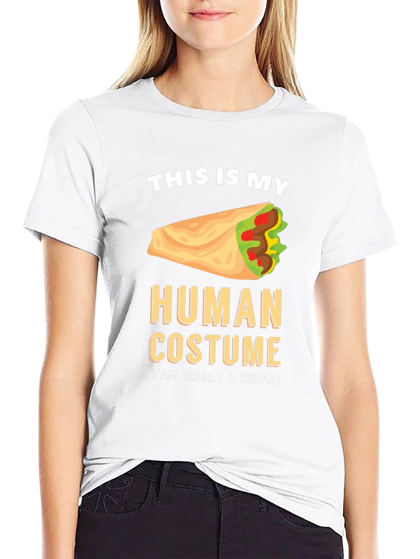 Kebab Costume Graphic Tee - Funny Foodie T-Shirt